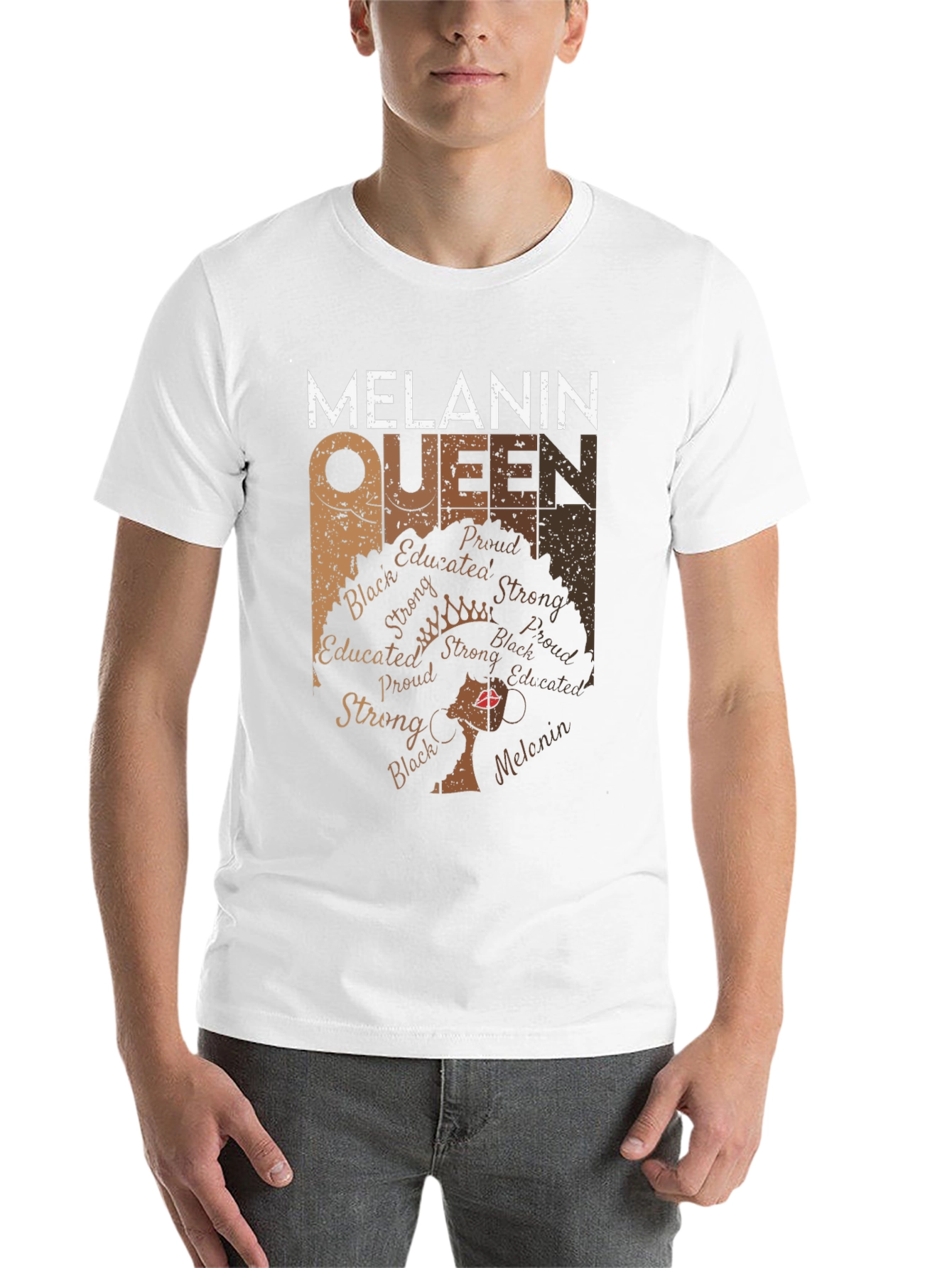 Melanin Queen Graphic T-Shirt - Black Pride - 14