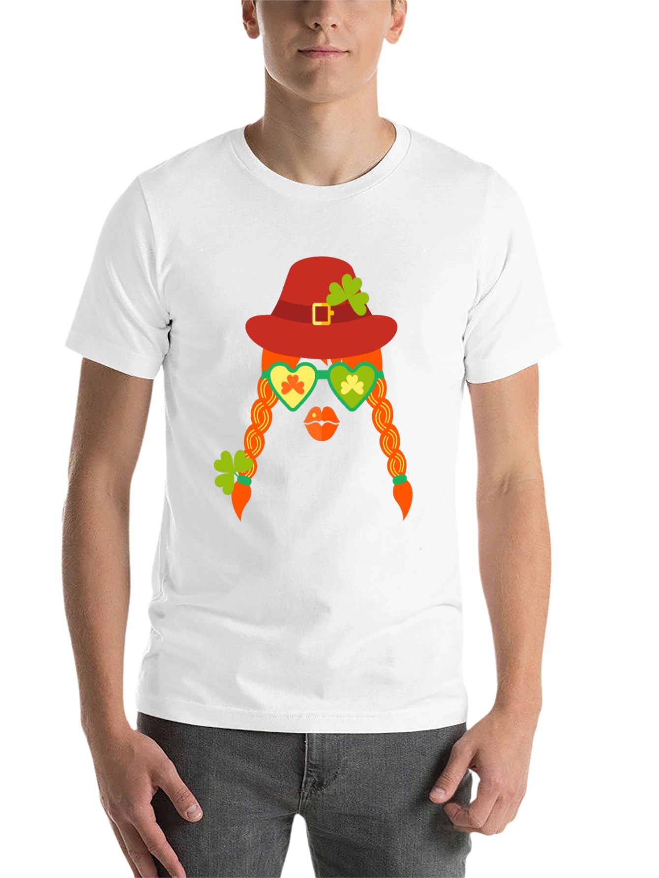 Black St. Patrick's Day Graphic Tee - Leprechaun Girl view 14