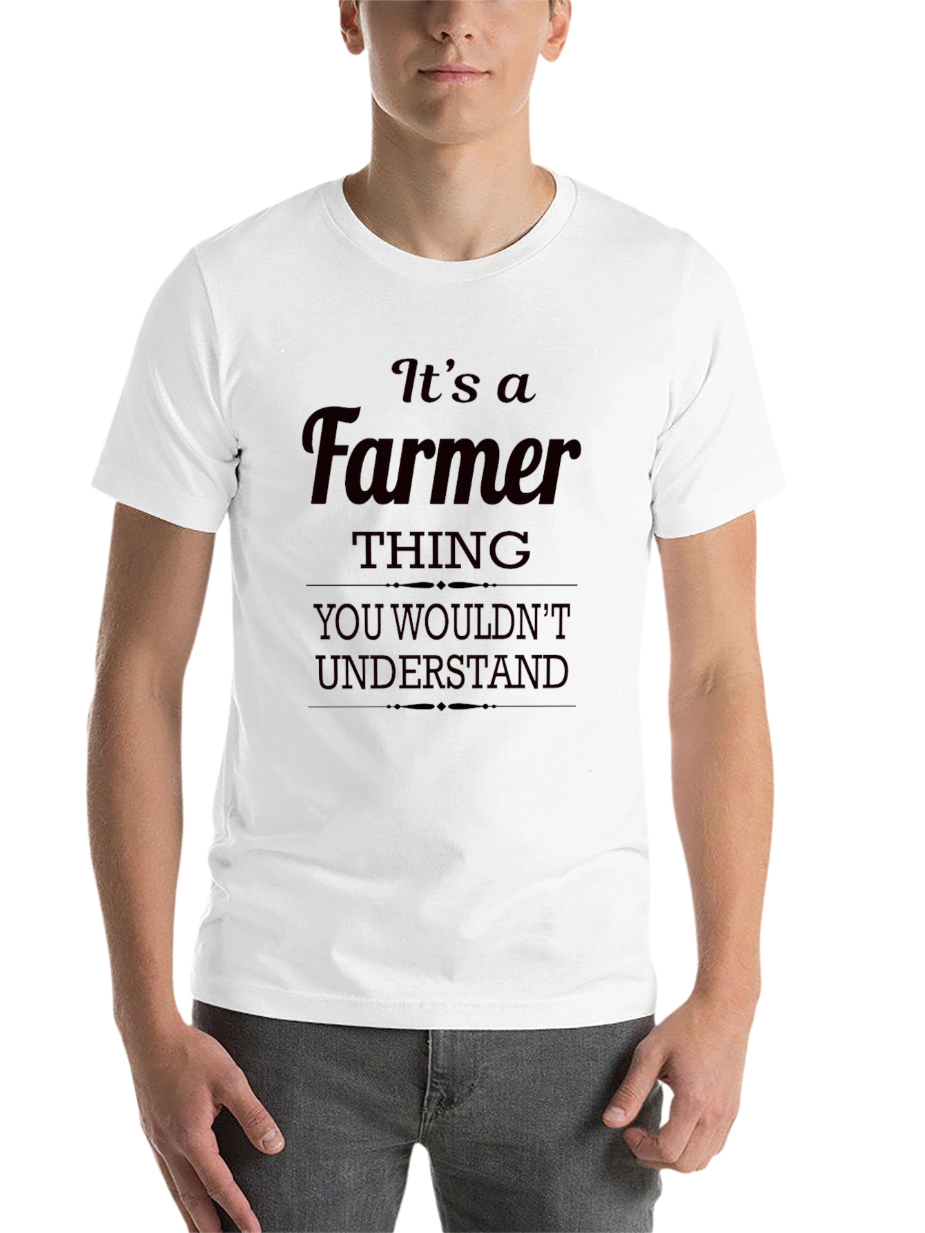 Black It's A Farmer Thing T-Shirt view 14