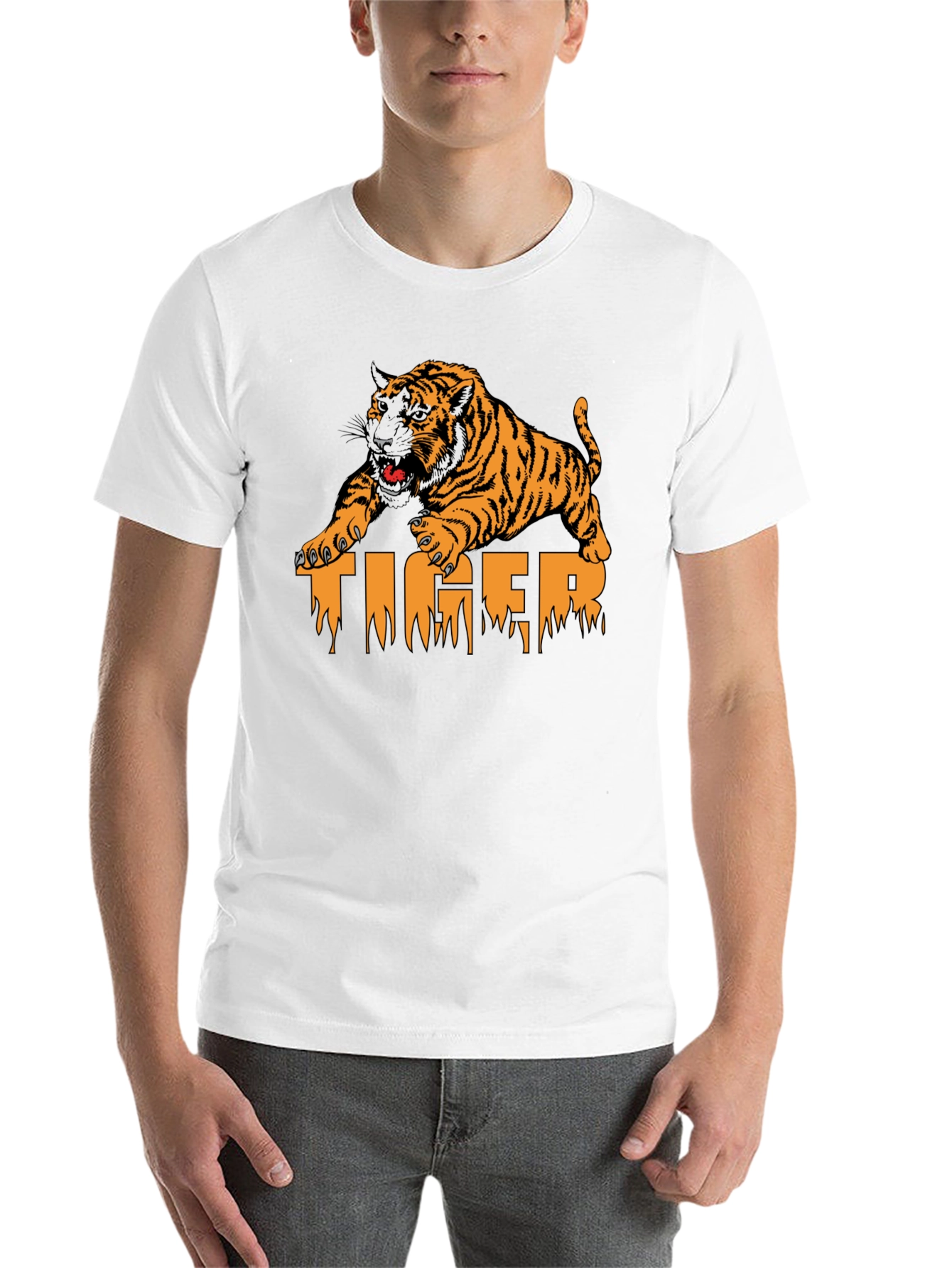 Black Tiger Graphic Print T-Shirt - Menswear view 14