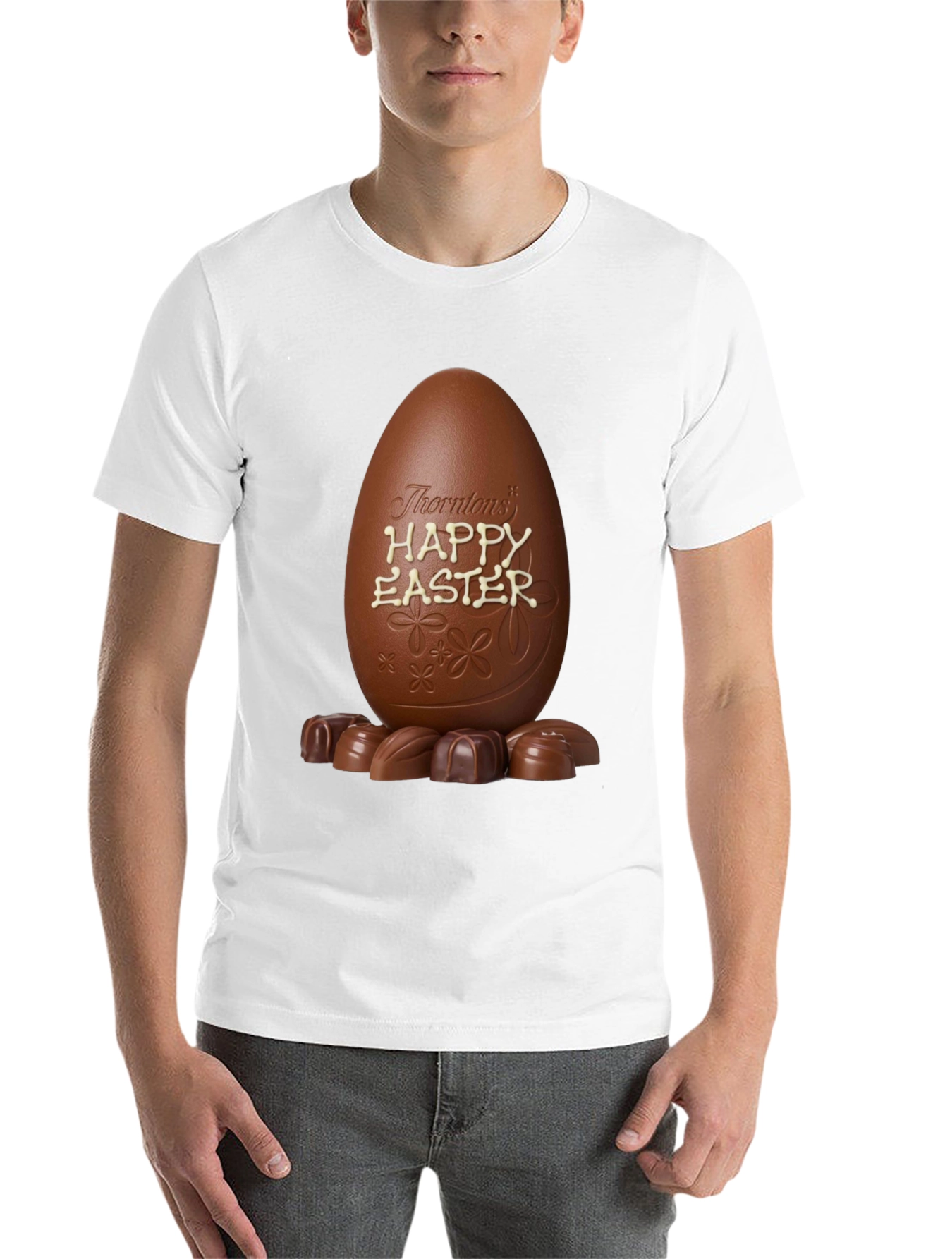 Black Easter Chocolate Egg T-Shirt view 14