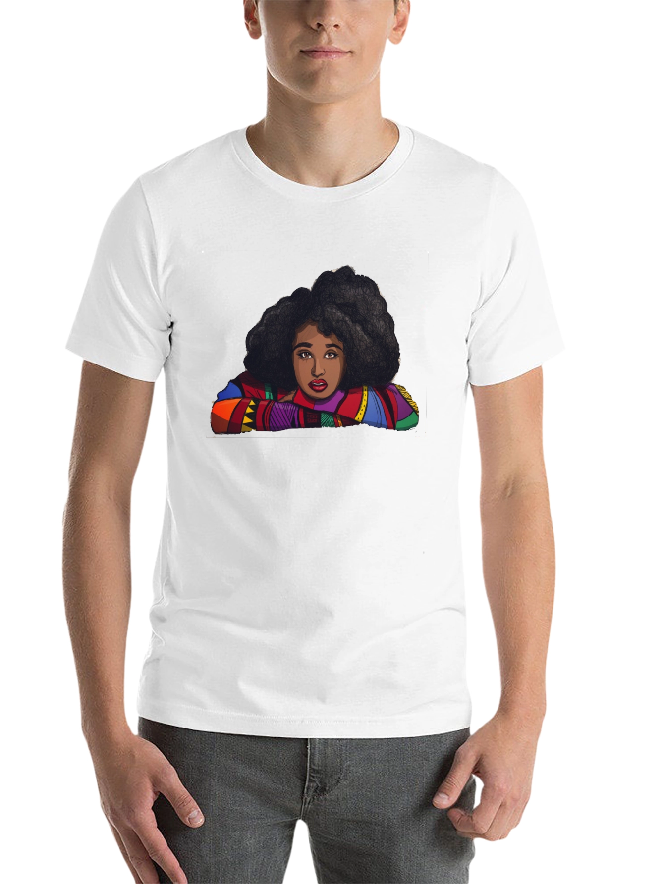 Black Unique Graphic Print T-Shirt view 14