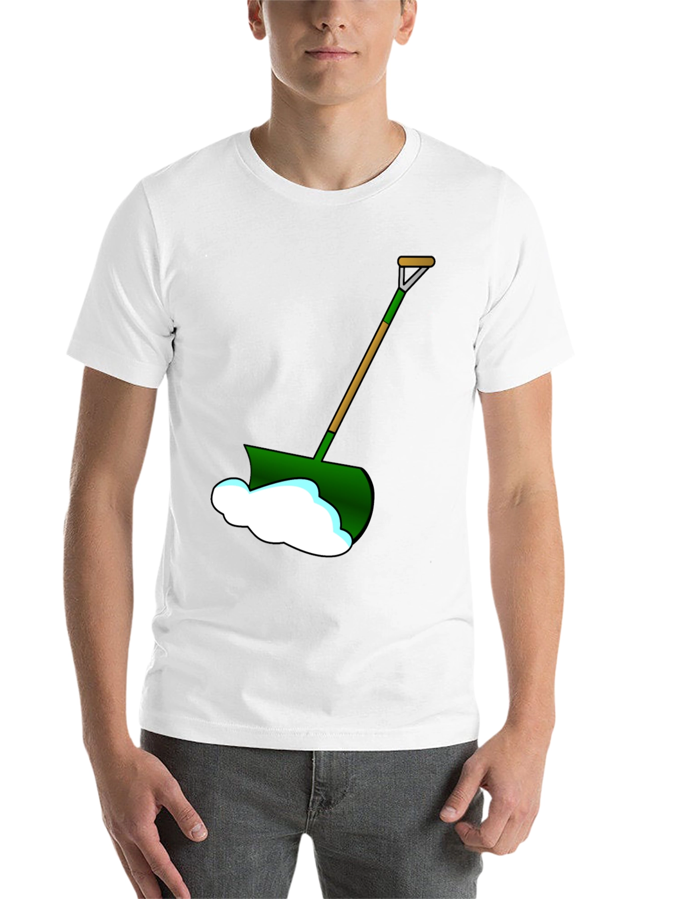 Black Snow Shovel Graphic T-Shirt - Winter Ready! view 14