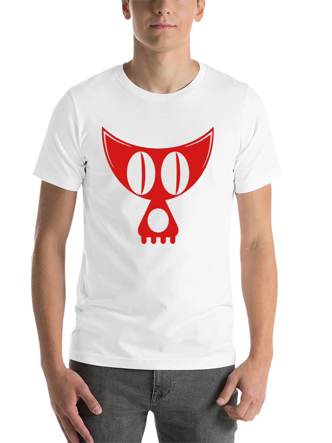 Black Cartoon Monster Graphic Tee - Men's Black T-Shirt view 14