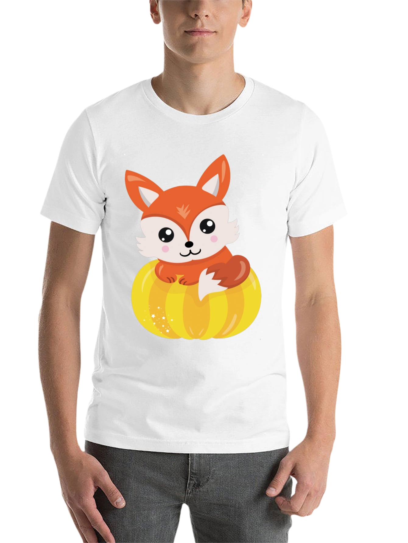 Black Fox and Pumpkin Graphic Tee view 14