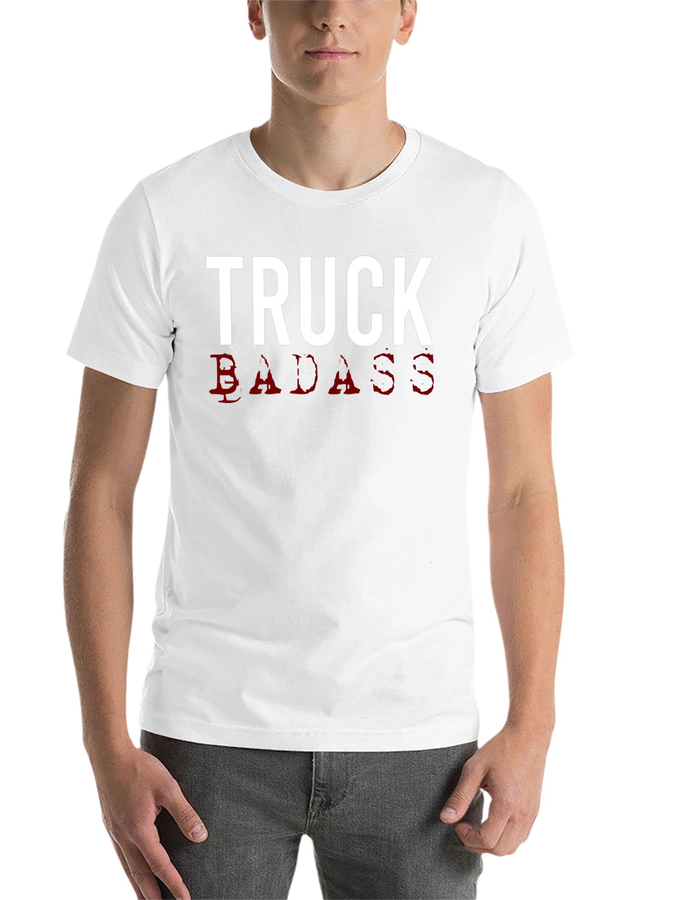 Black Truck Badass Graphic Tee - Men's Black T-Shirt view 14