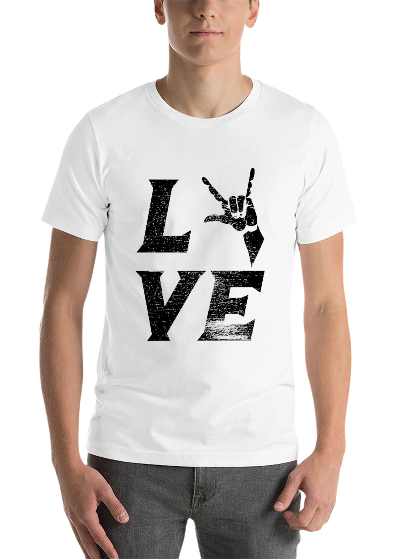 Black Rock On Love Graphic Tee - Black Crewneck view 14