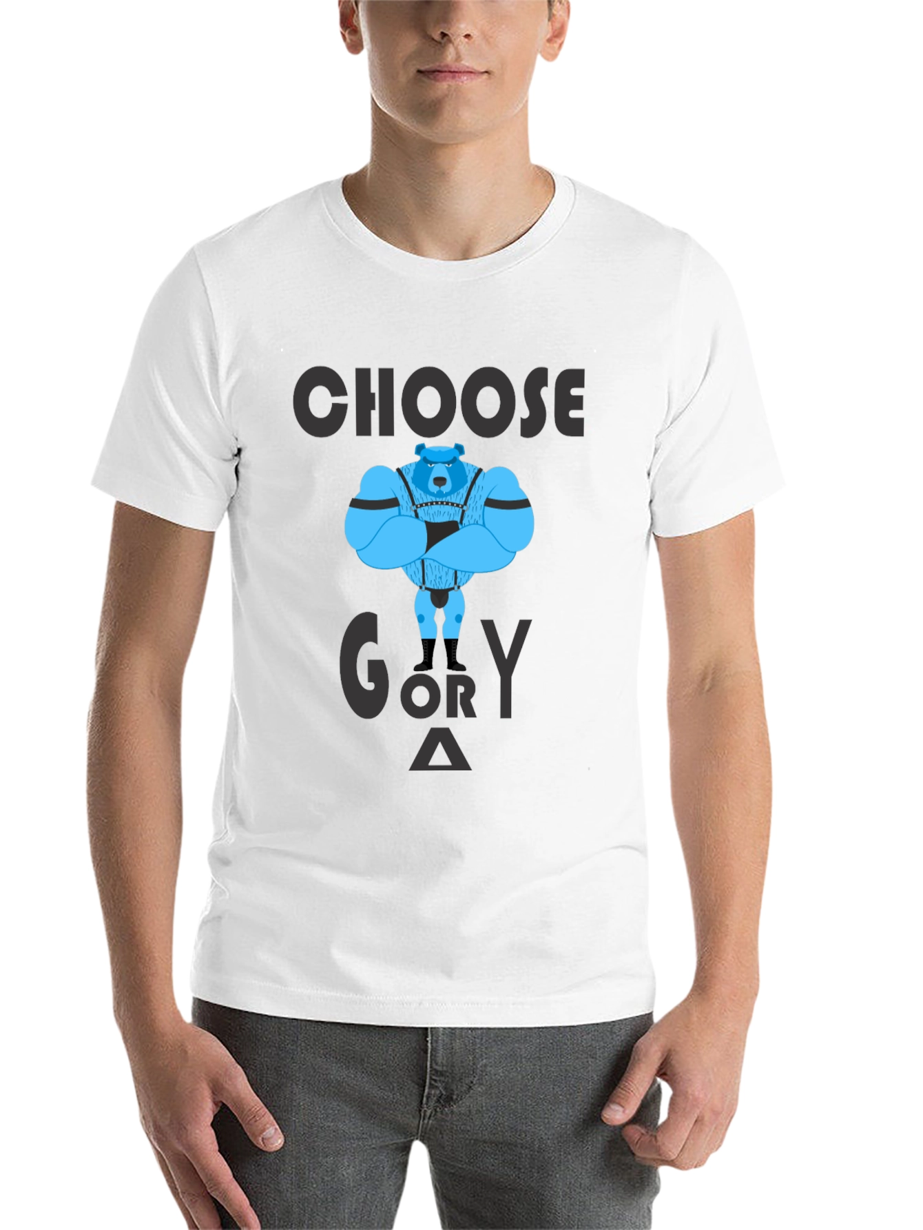Black Choose Glory T-Shirt - Bear Graphic Tee view 14