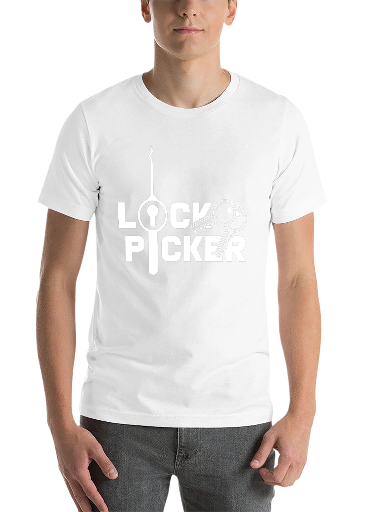 Black Lock Picker Graphic Tee - Novelty Humor Shirt view 14