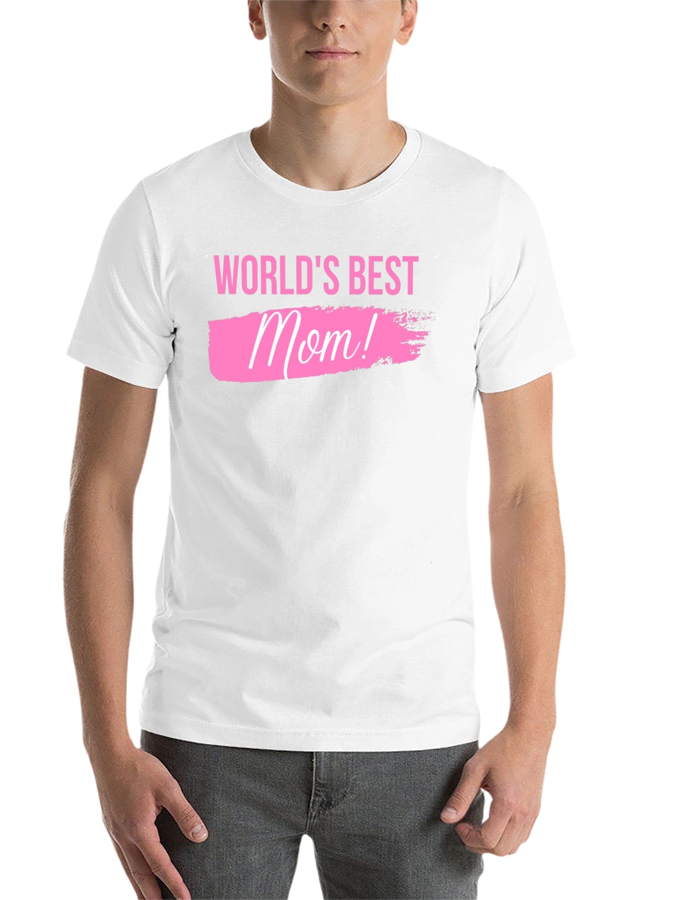 Black World's Best Mom! Black T-Shirt view 14