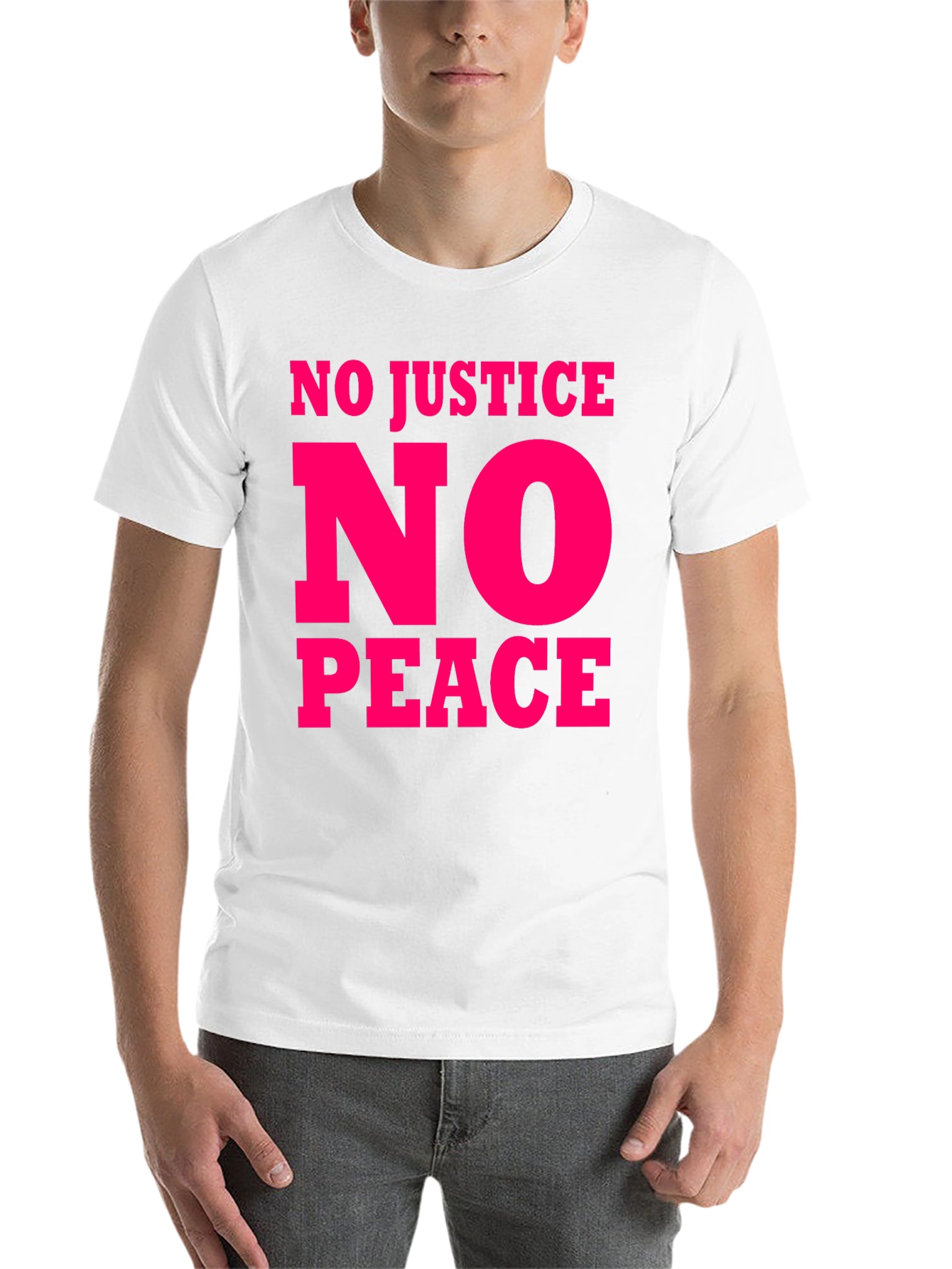 Black No Justice No Peace Graphic Tee view 14