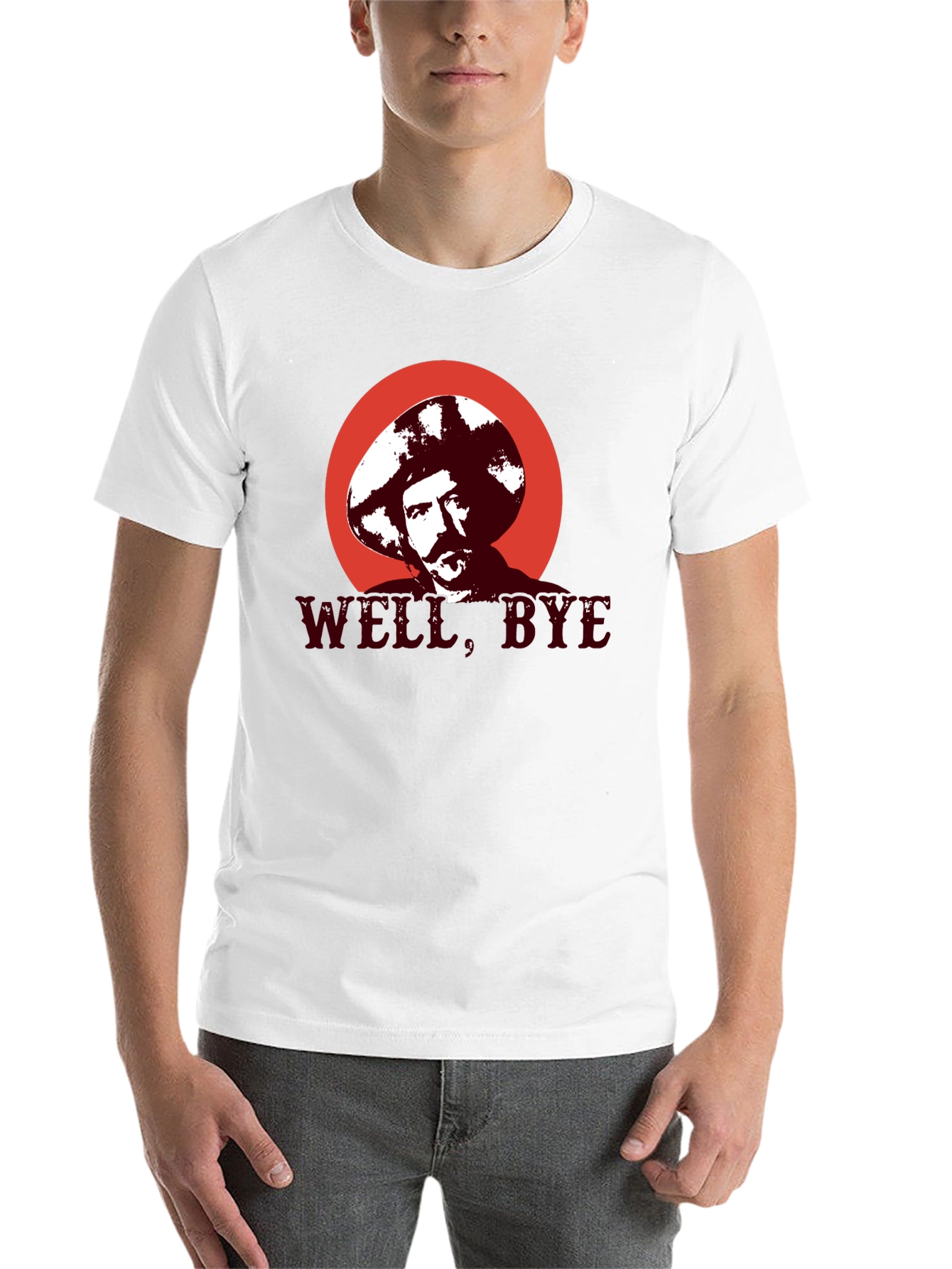 Black Well, Bye T-Shirt - Funny Graphic Tee view 14