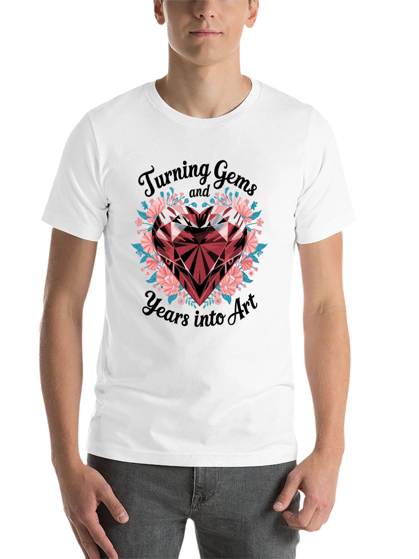 Black Turning Gems Into Art T-Shirt view 14
