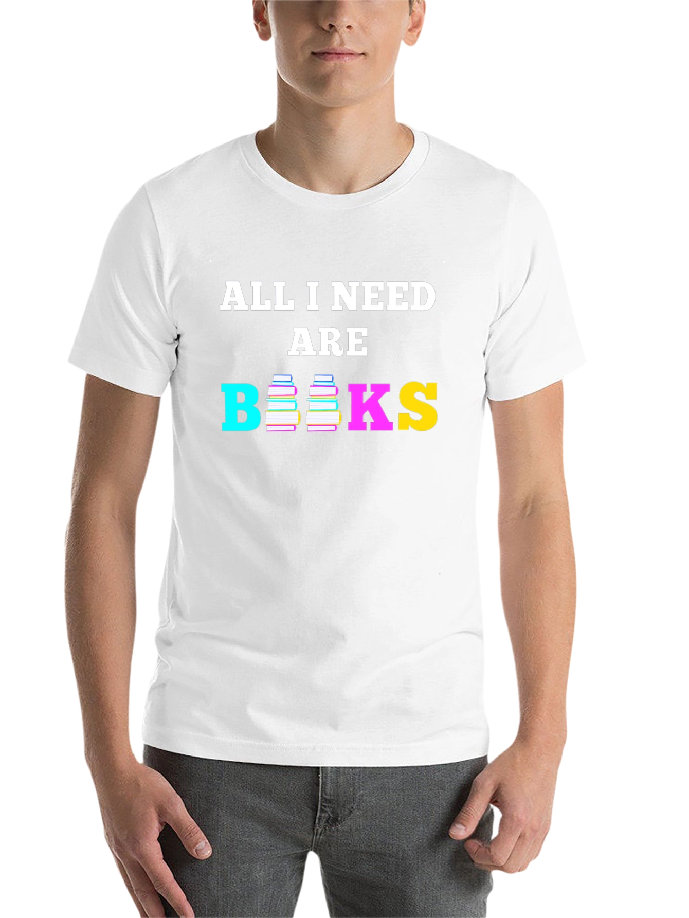 Black All I Need are Books T-Shirt view 14