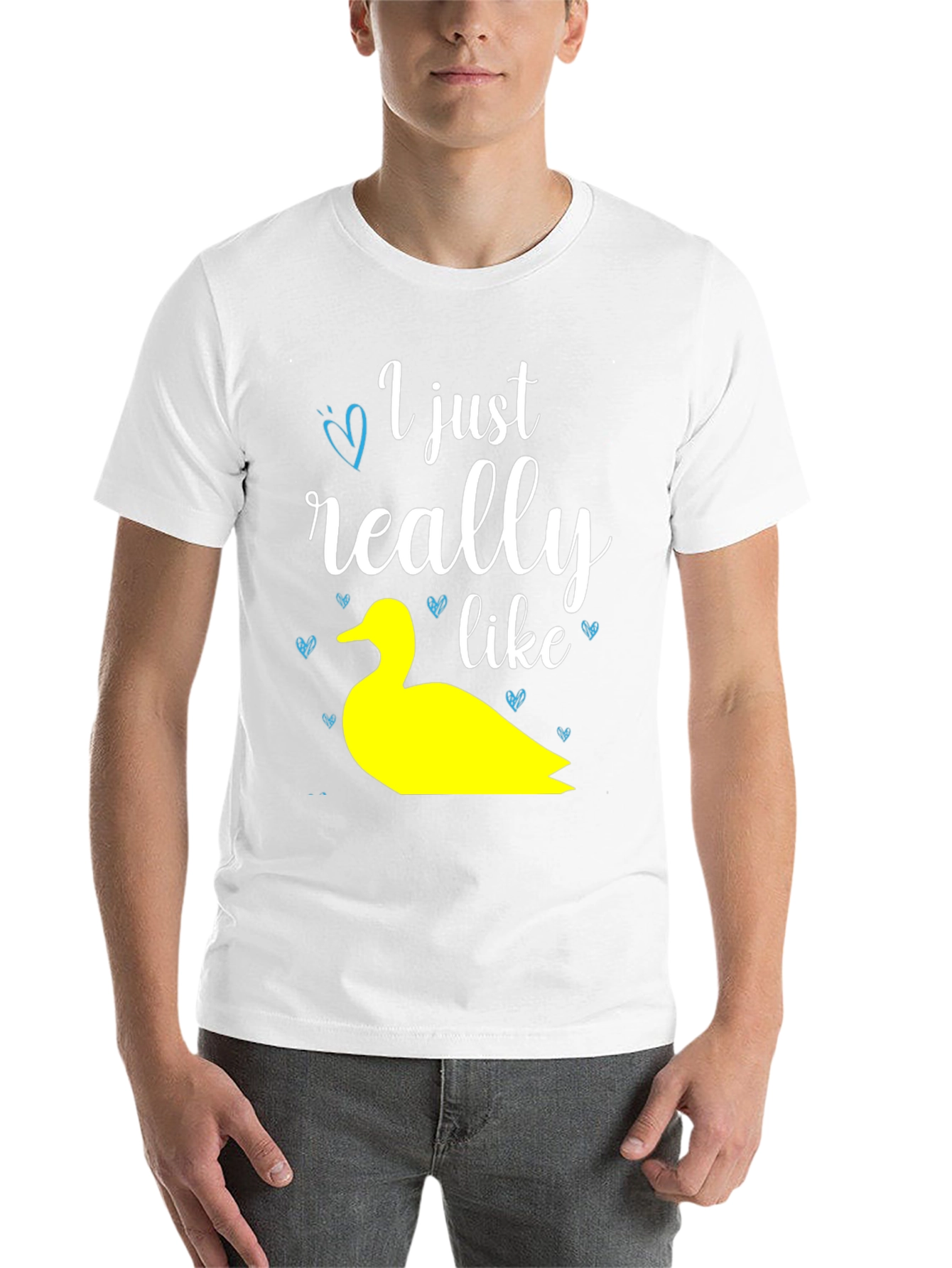 Black Duck Lover T-Shirt: "I Just Really Like Ducks" Graphic Tee view 14