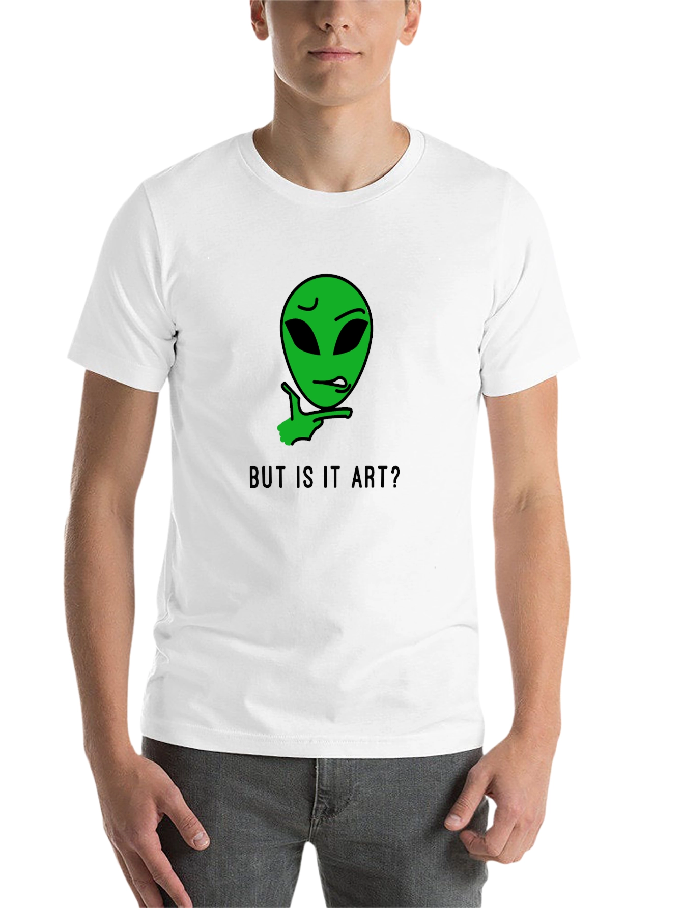 Black But is it Art? Alien Graphic Tee view 14