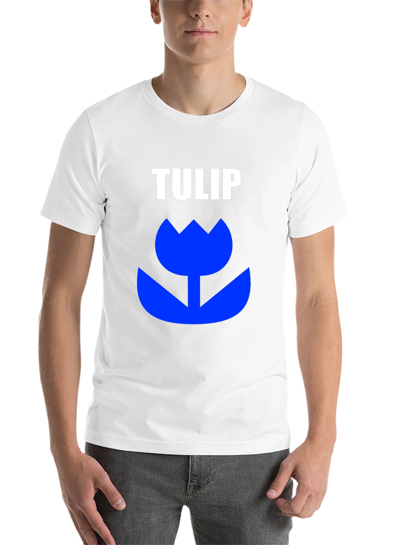 Black TULIP Graphic Tee - Bold Statement T-Shirt view 14