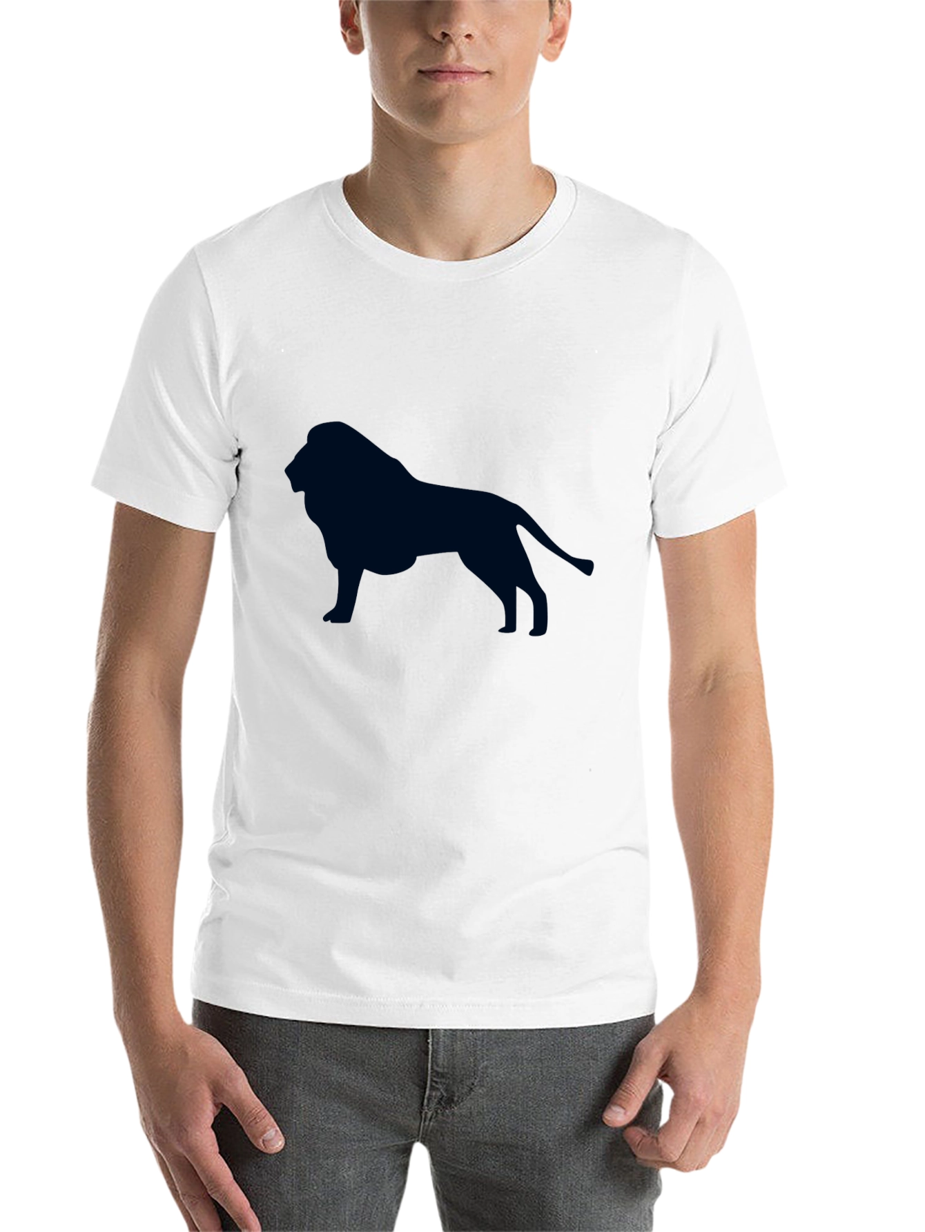 Black Lion Graphic Tee - Black Cotton view 14