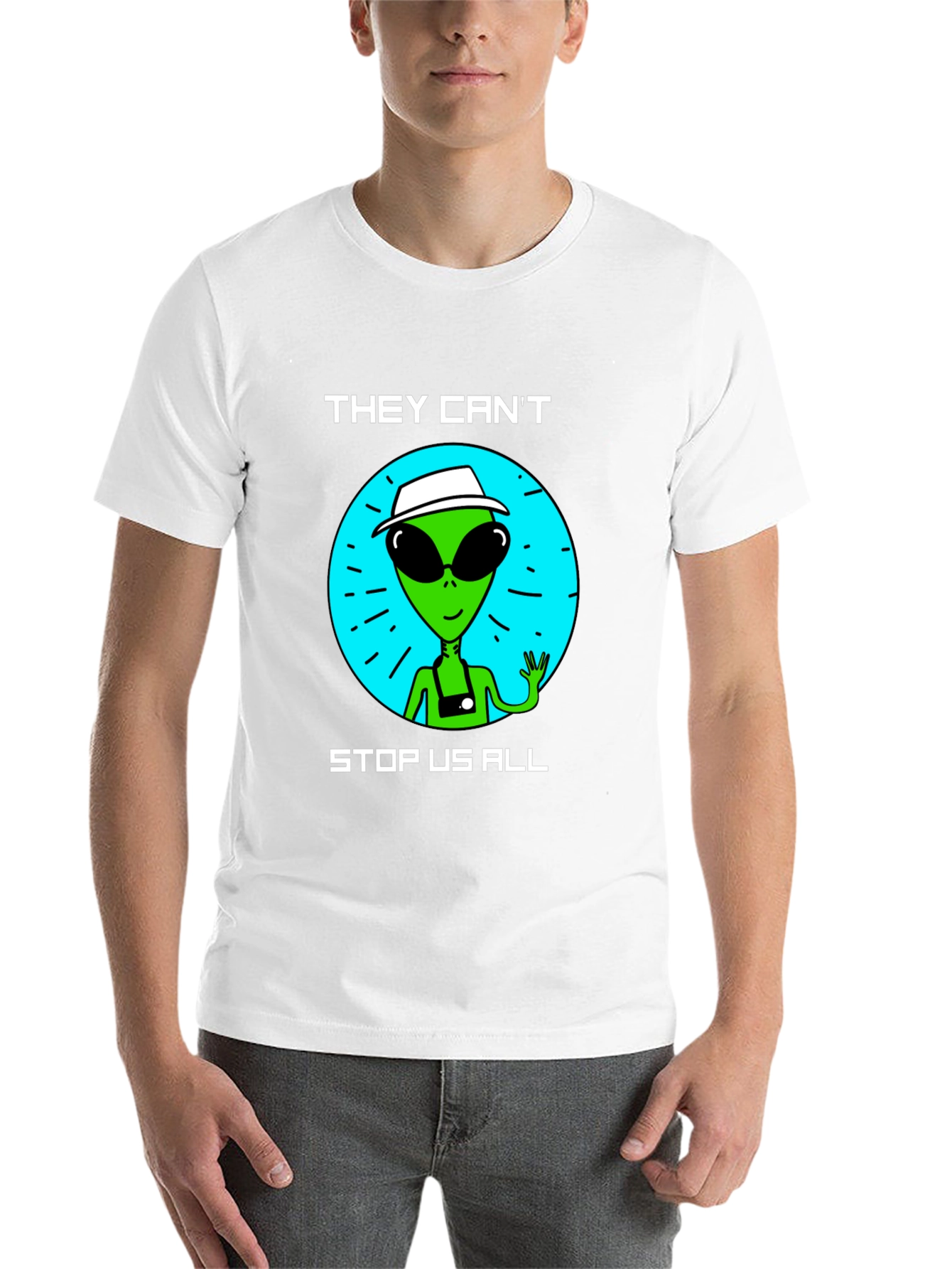 Black Alien Graphic T-Shirt - They Can't Stop Us All view 14
