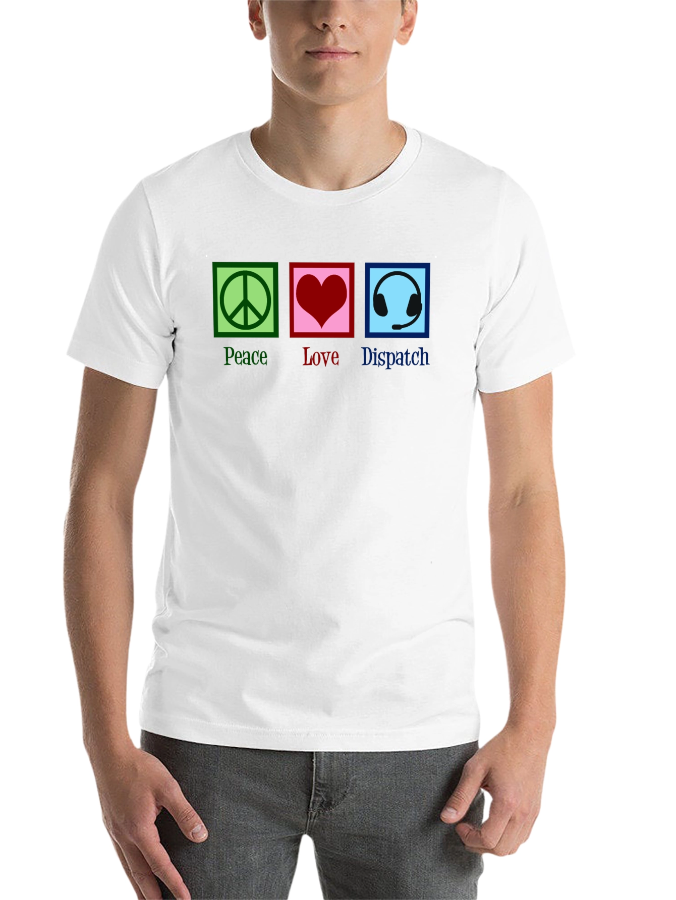 Peace Love Dispatcher T-Shirt - 14