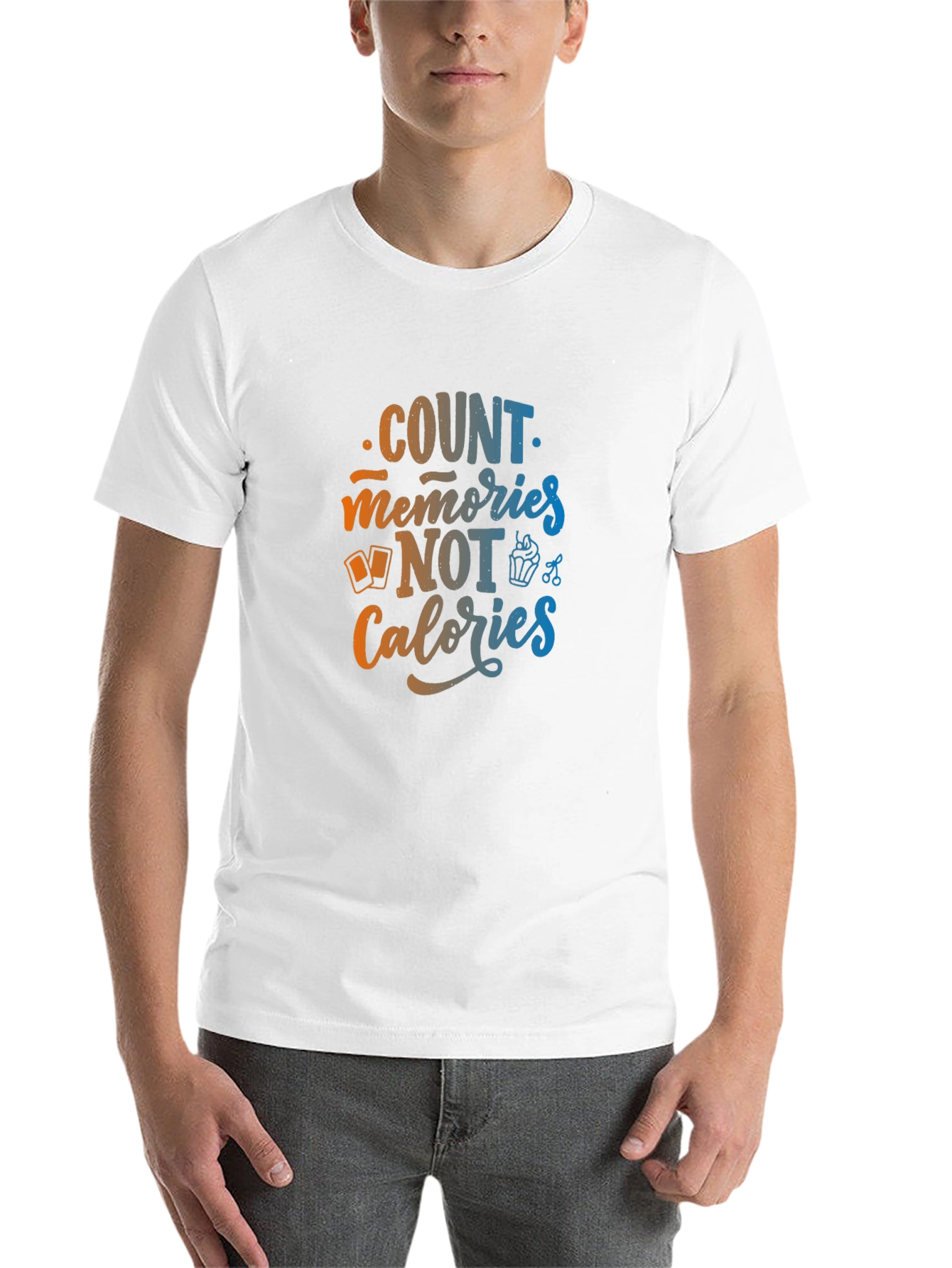 Black Count Memories Not Calories Graphic Tee view 14