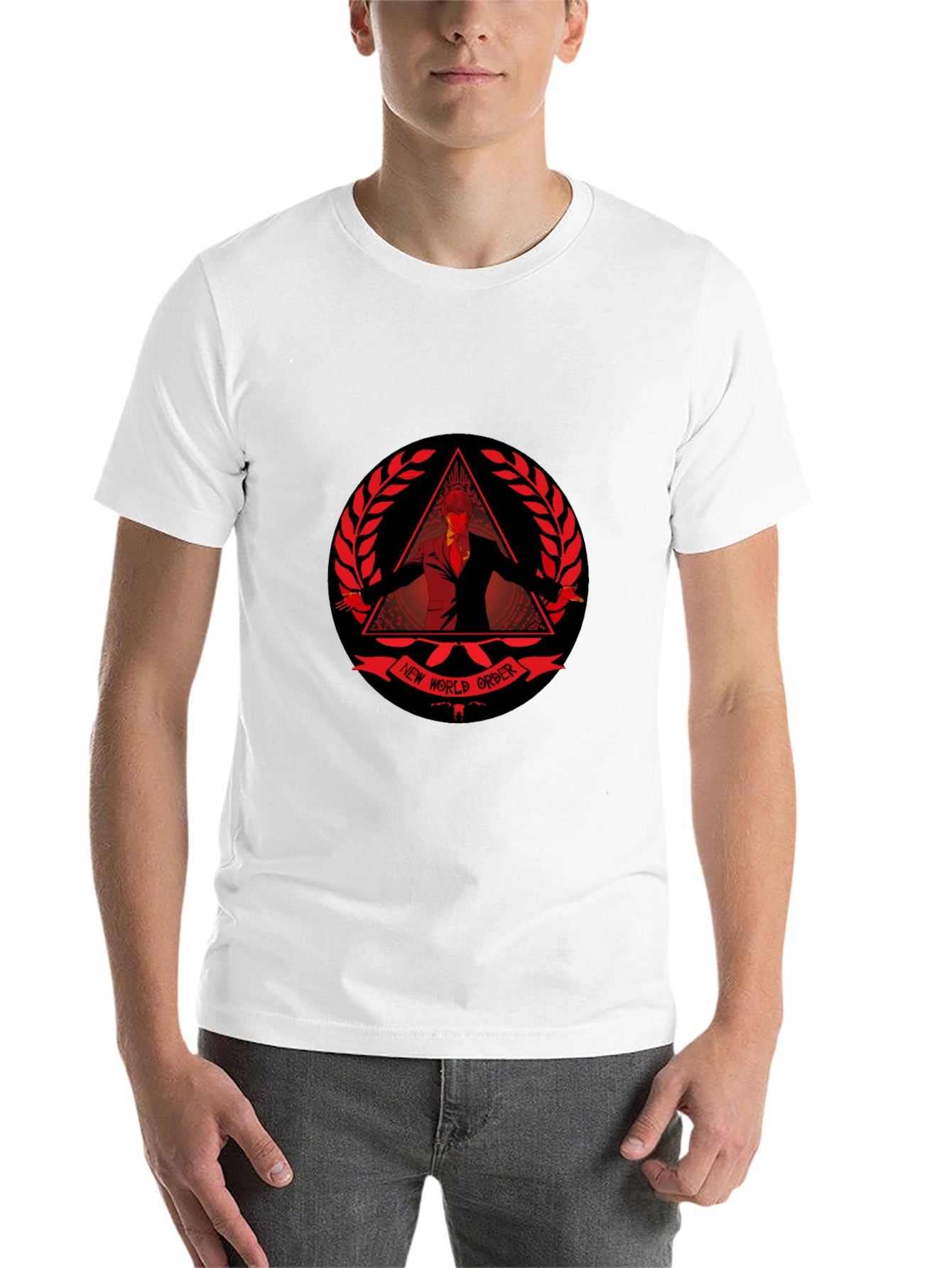 Black New World Order T-Shirt - Conspiracy Design view 14