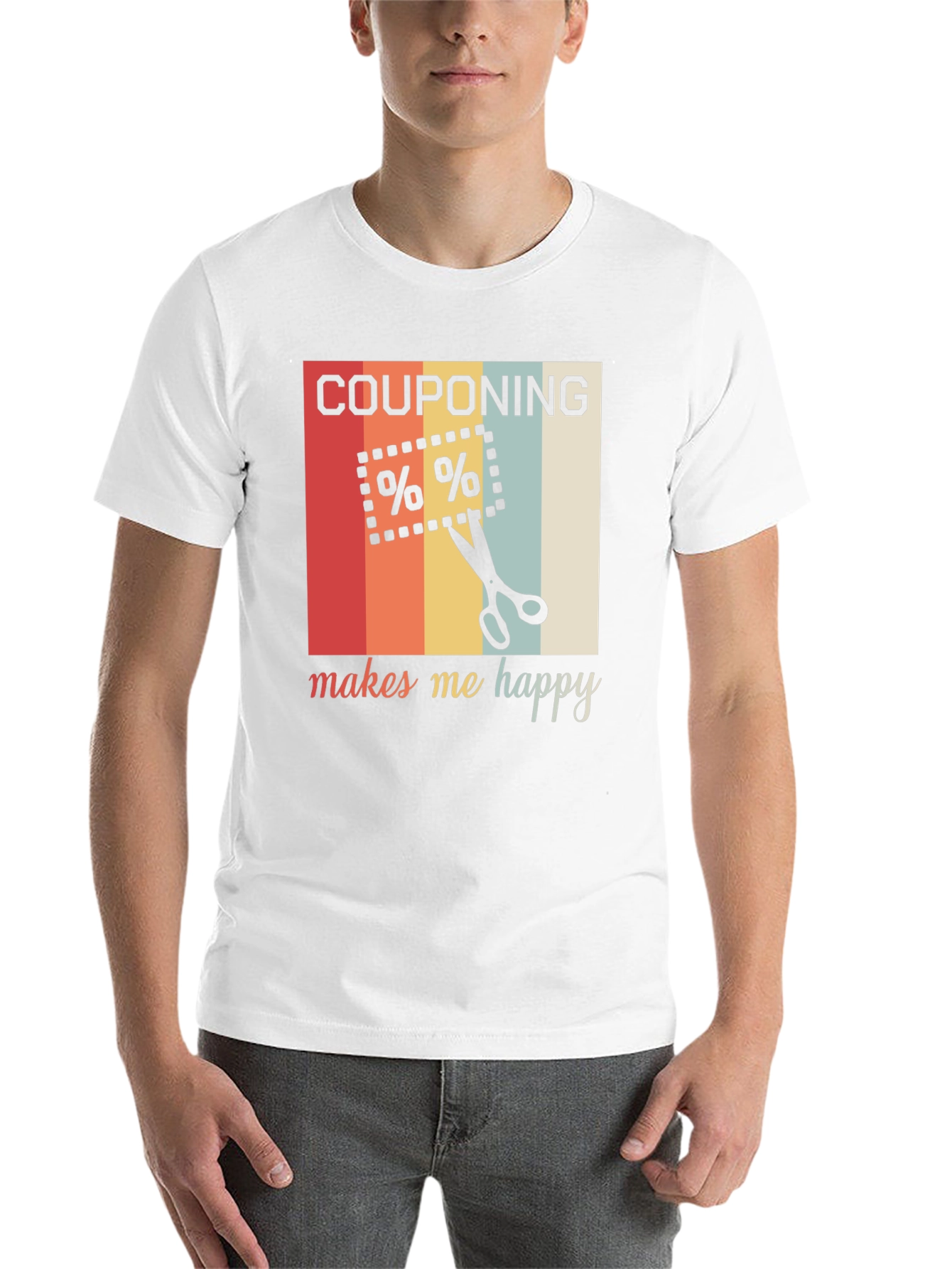 Black Couponing Makes Me Happy T-Shirt view 14