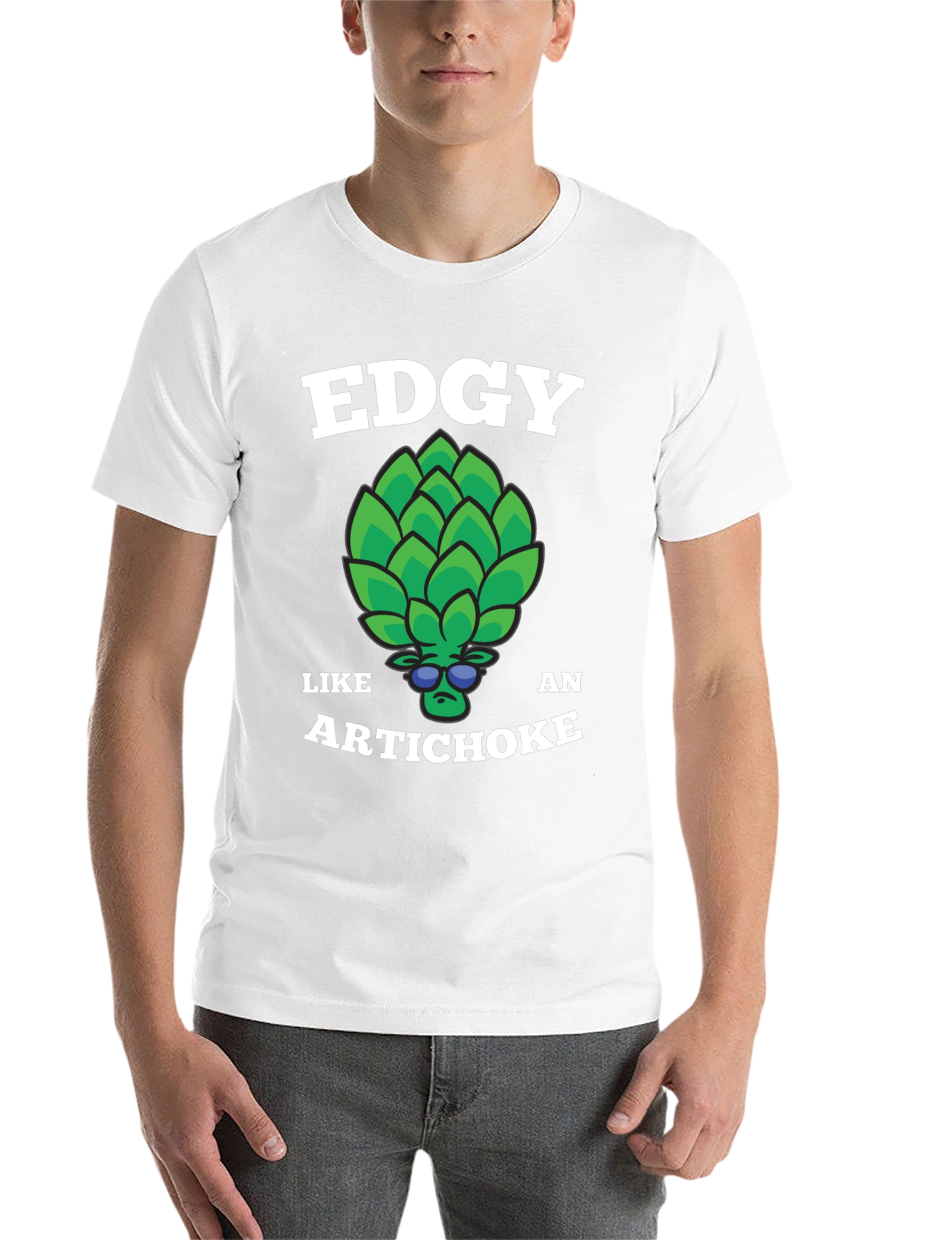 Black Edgy Like an Artichoke Graphic Tee view 14