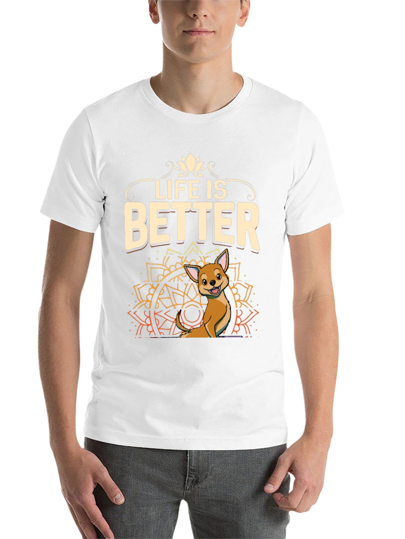 Black Life is Better Dog T-Shirt view 14