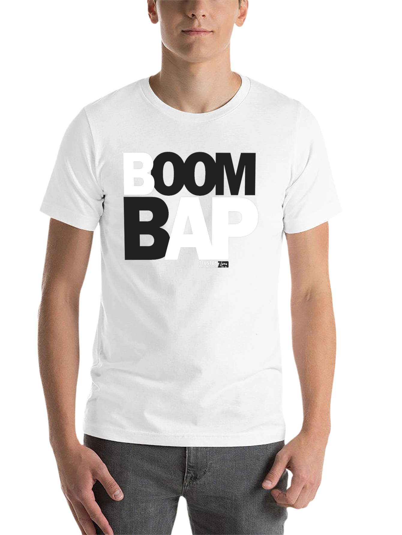 Black Boom Bap Graphic Tee - Black Cotton T-Shirt view 14