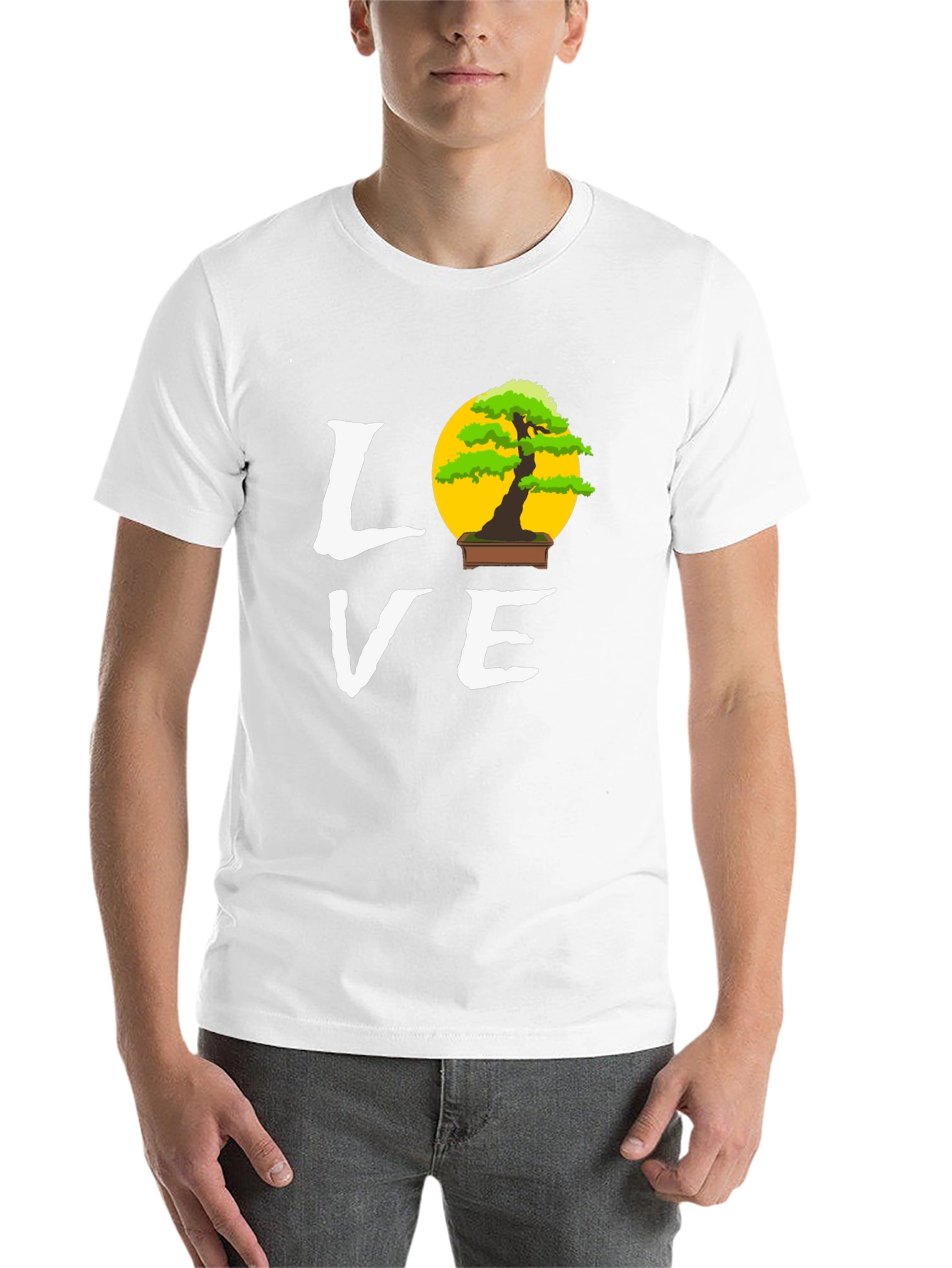 Black Bonsai Tree Love Graphic Tee - Unique Design T-Shirt view 14