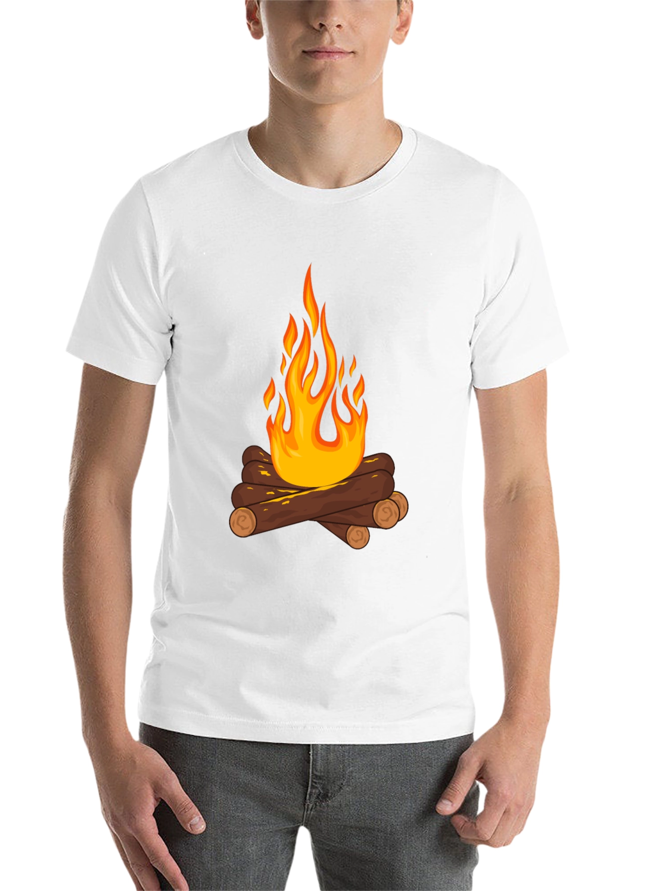 Black Campfire Graphic Tee - Cozy Comfort view 14