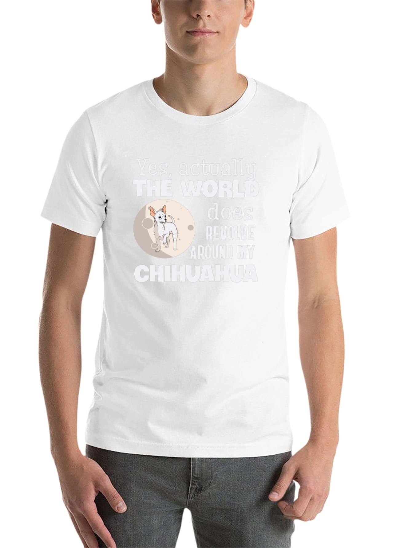 Black Chihuahua World Revolves Around Me T-Shirt view 14