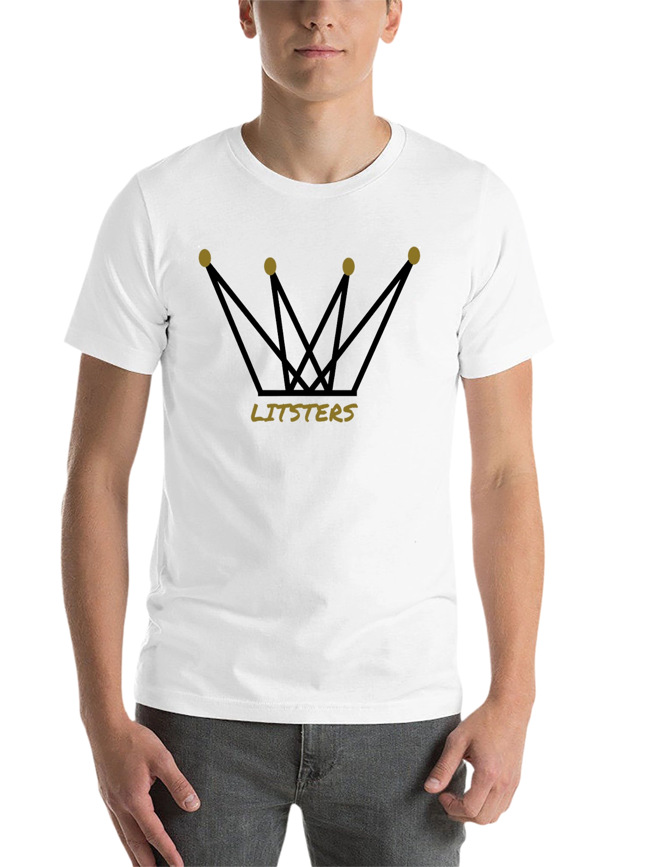 Black Litsters Crown Black T-Shirt view 14