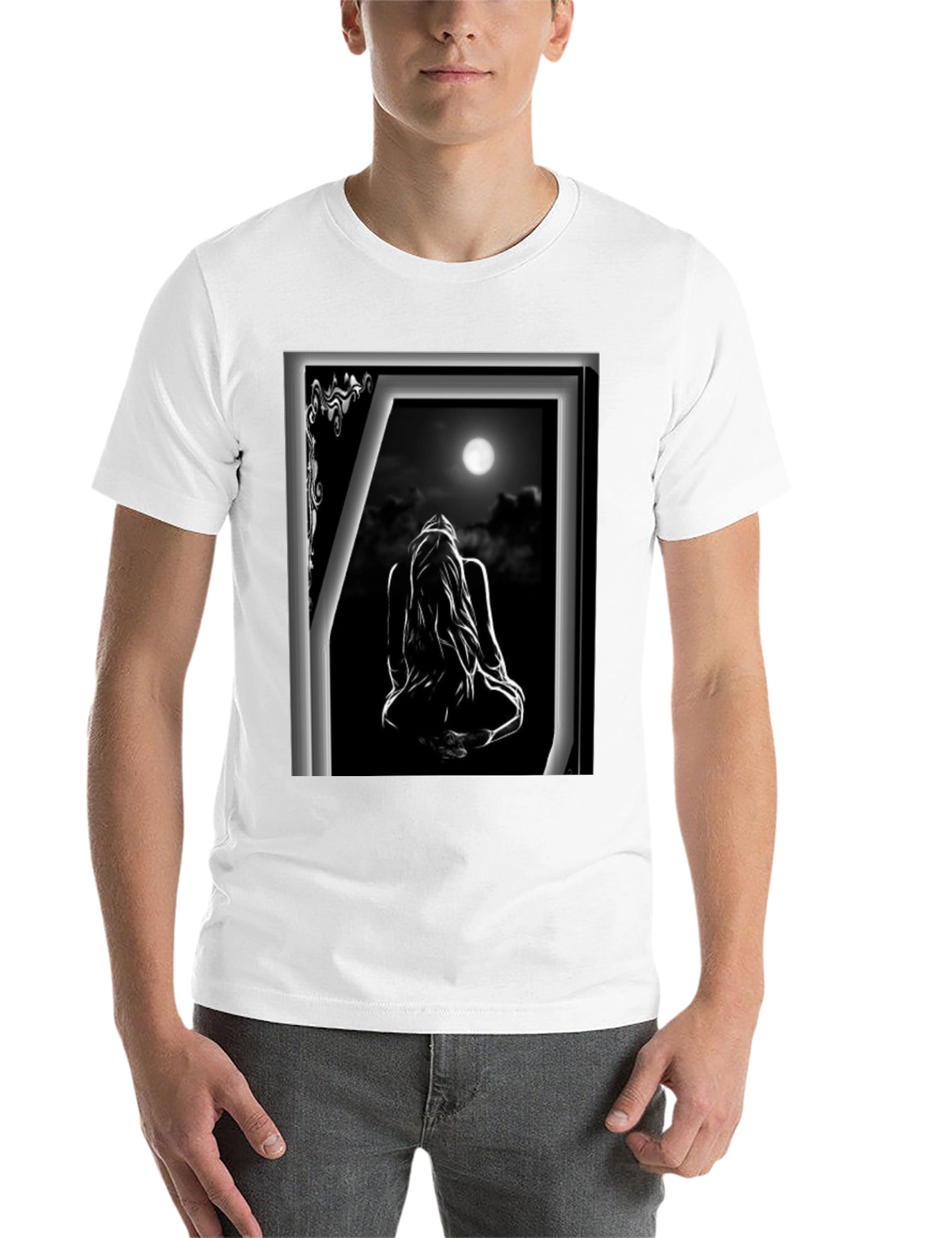 Moonlit Silhouette Graphic T-Shirt - 14