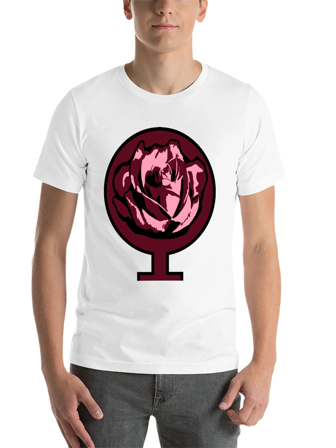 Black Rose Venus Symbol Graphic Tee - Black view 14