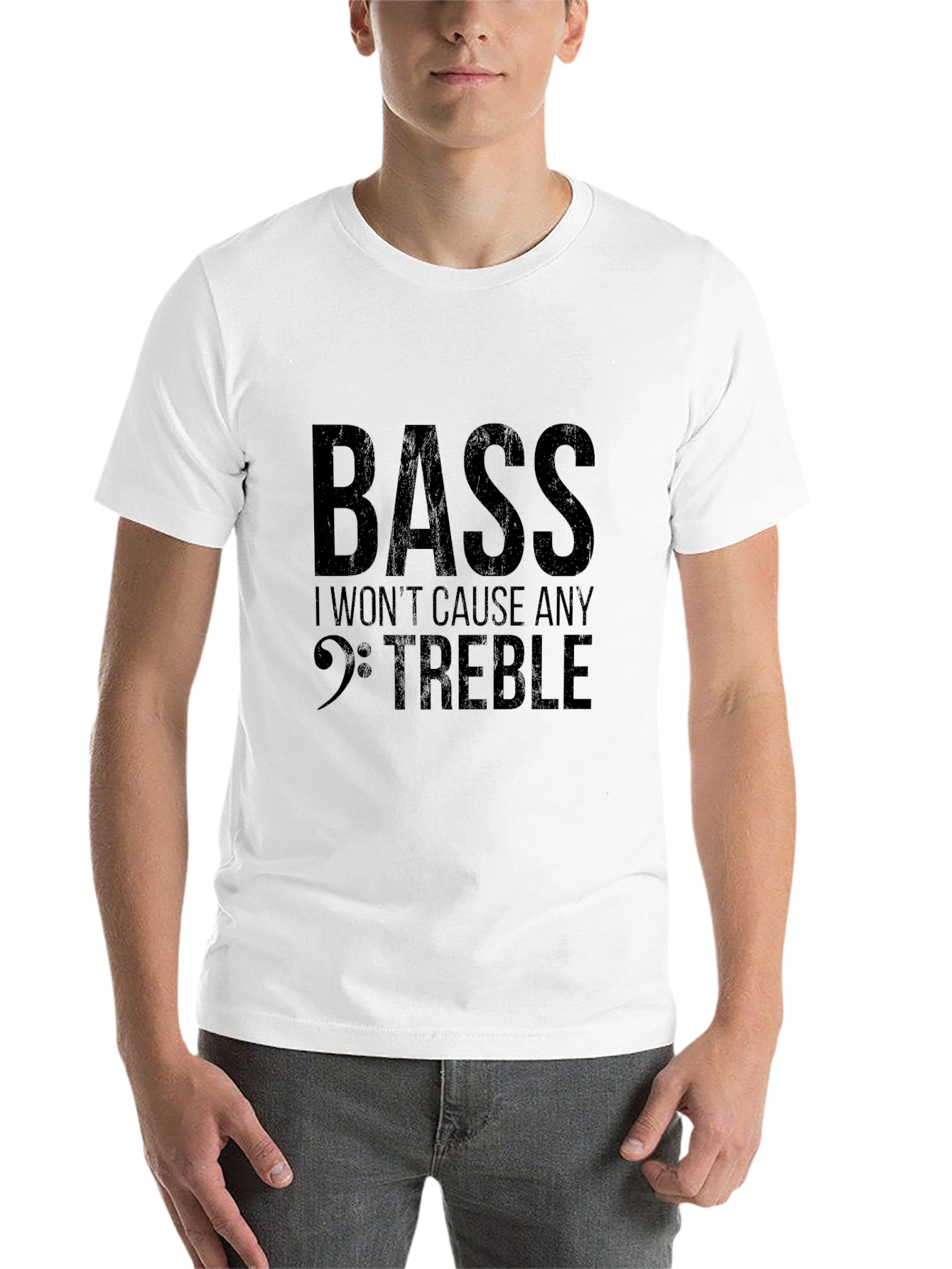 Black Bass Guitar T-Shirt - Funny Music Shirt view 14