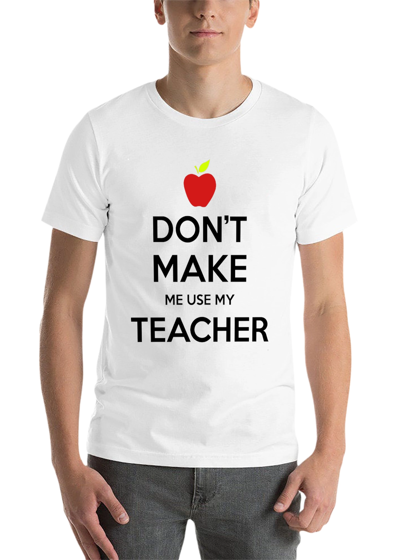 Black Teacher's Threat T-Shirt - Novelty Graphic Tee view 14