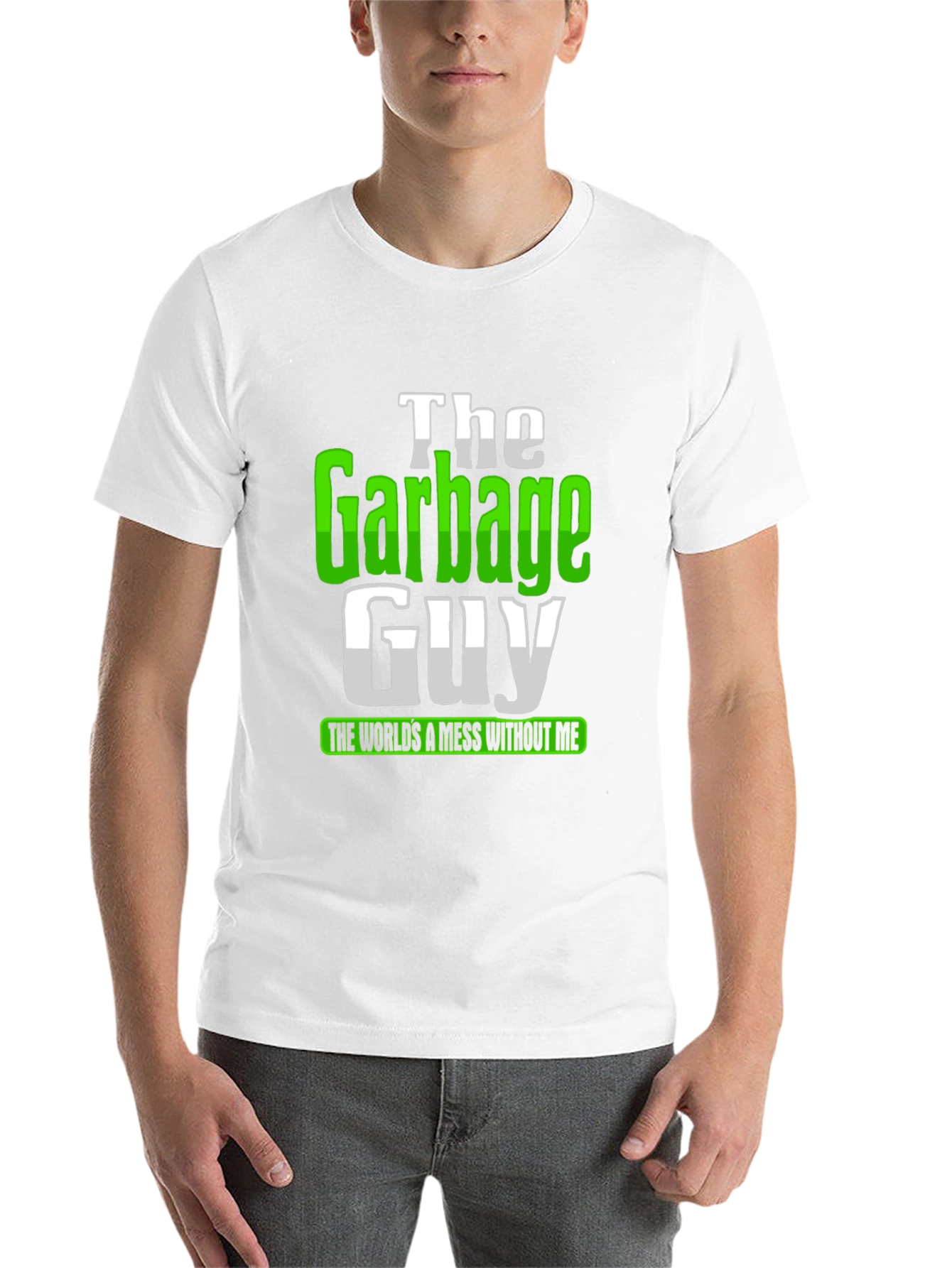 Black The Garbage Guy T-Shirt - Funny Sanitation Worker Tee view 14