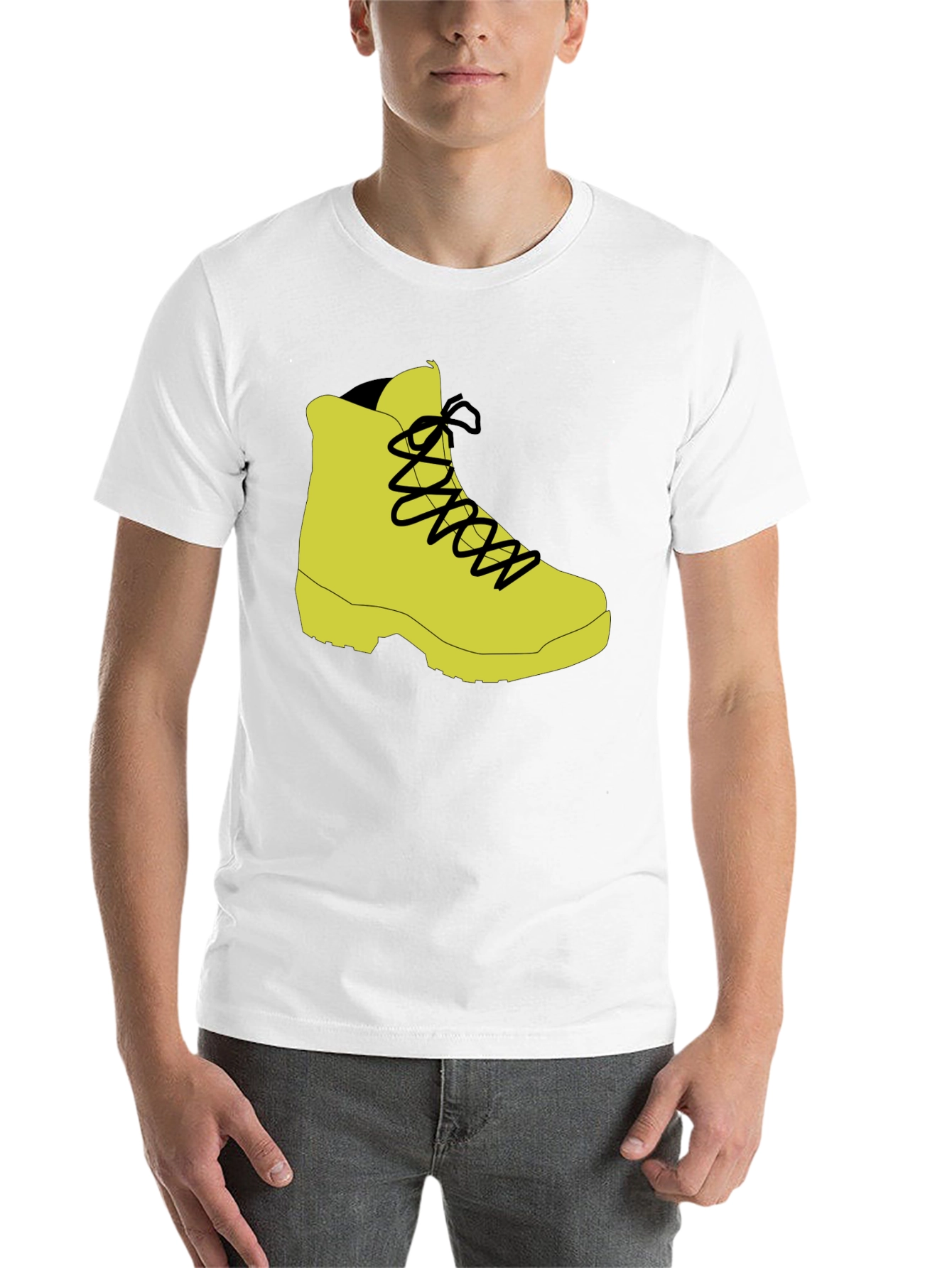 Black Hiking Boot Graphic Tee - Black view 14