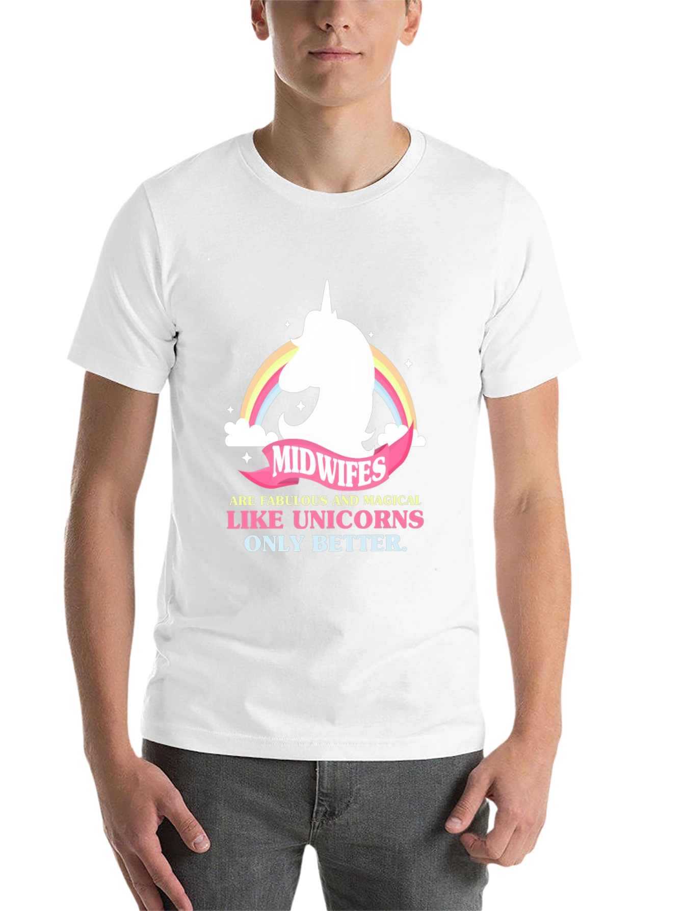 Black Magical Midwives Unicorn T-Shirt view 14
