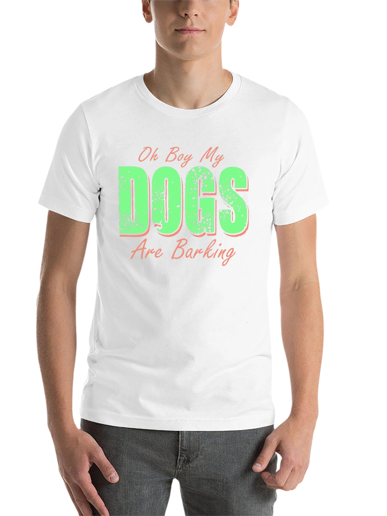 Black Funny "Dogs Are Barking" Graphic Tee view 14