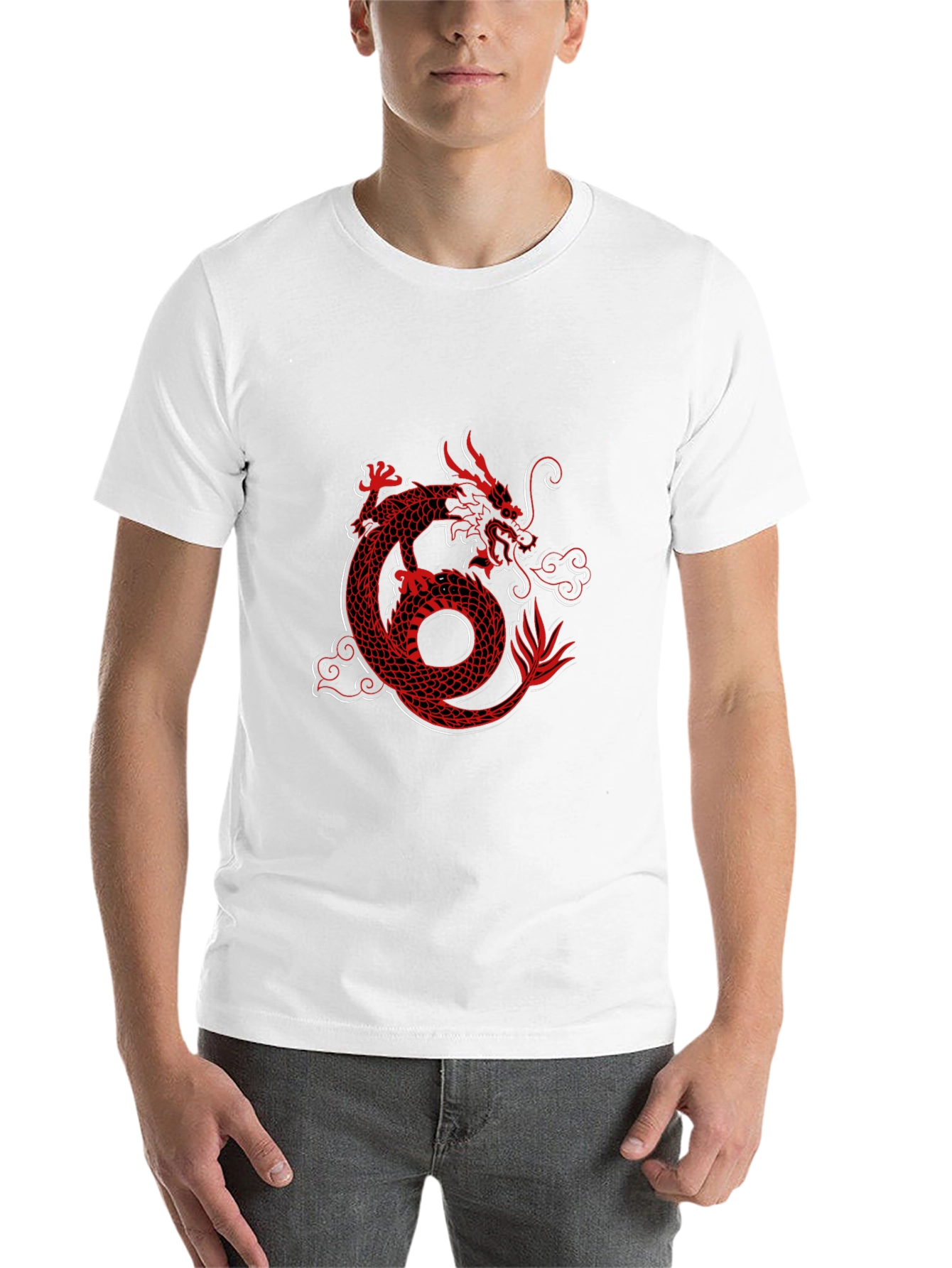 Dragon Graphic Tee - Black T-Shirt - 14