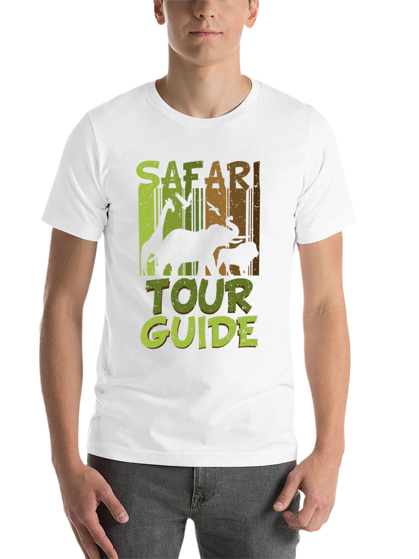 Black Safari Tour Guide Graphic T-Shirt view 14