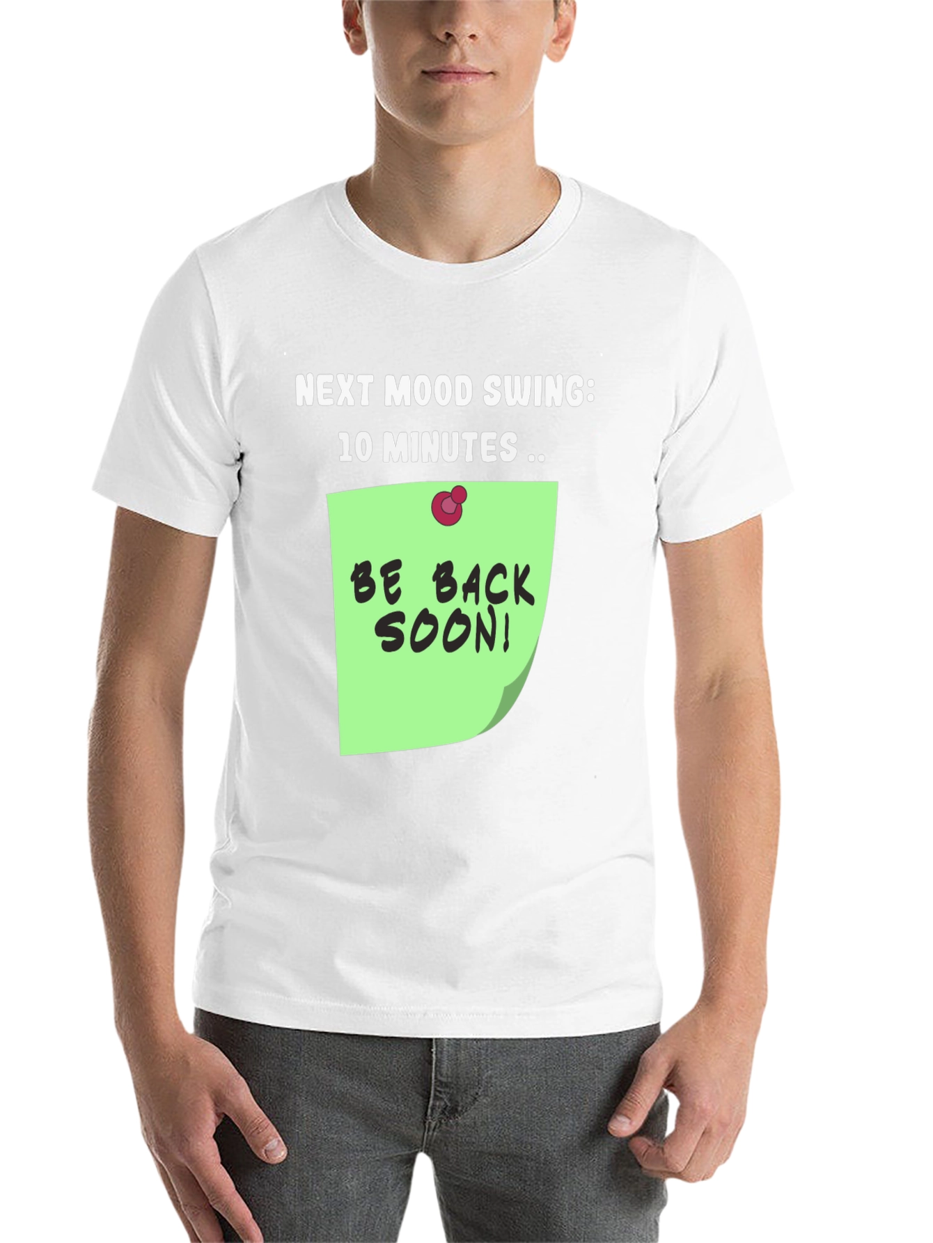 Black Humorous "Next Mood Swing" T-Shirt view 14