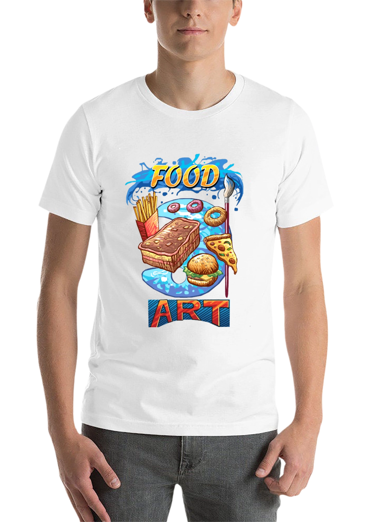 Black Food Art Graphic T-Shirt view 14
