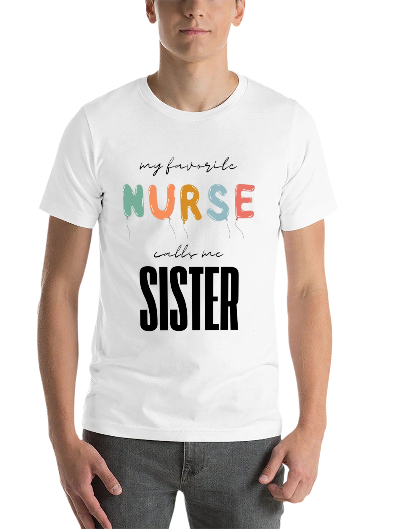 Black My Favorite Nurse Calls Me Sister T-Shirt view 14