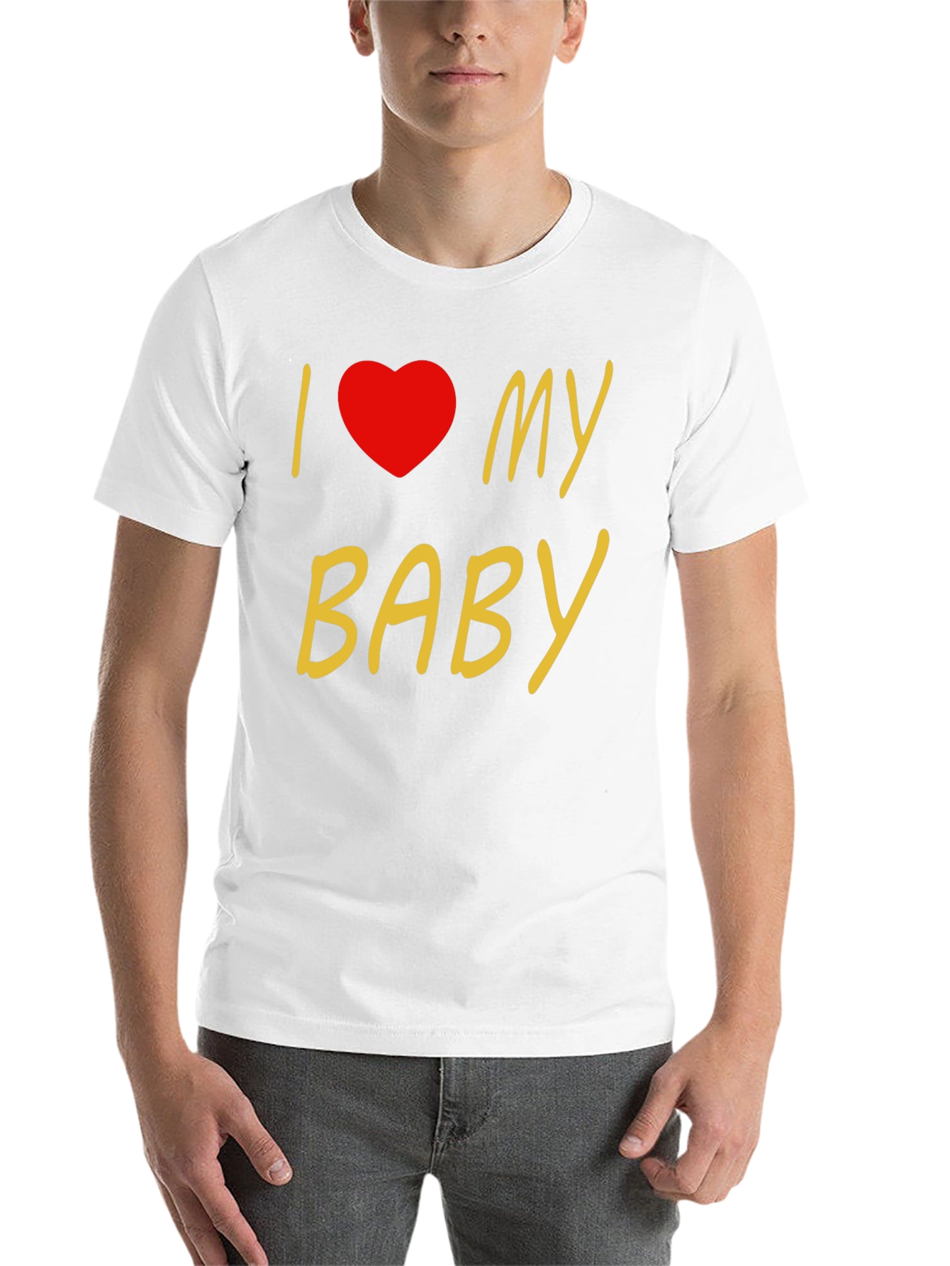 Black I Love My Baby Black T-Shirt view 14