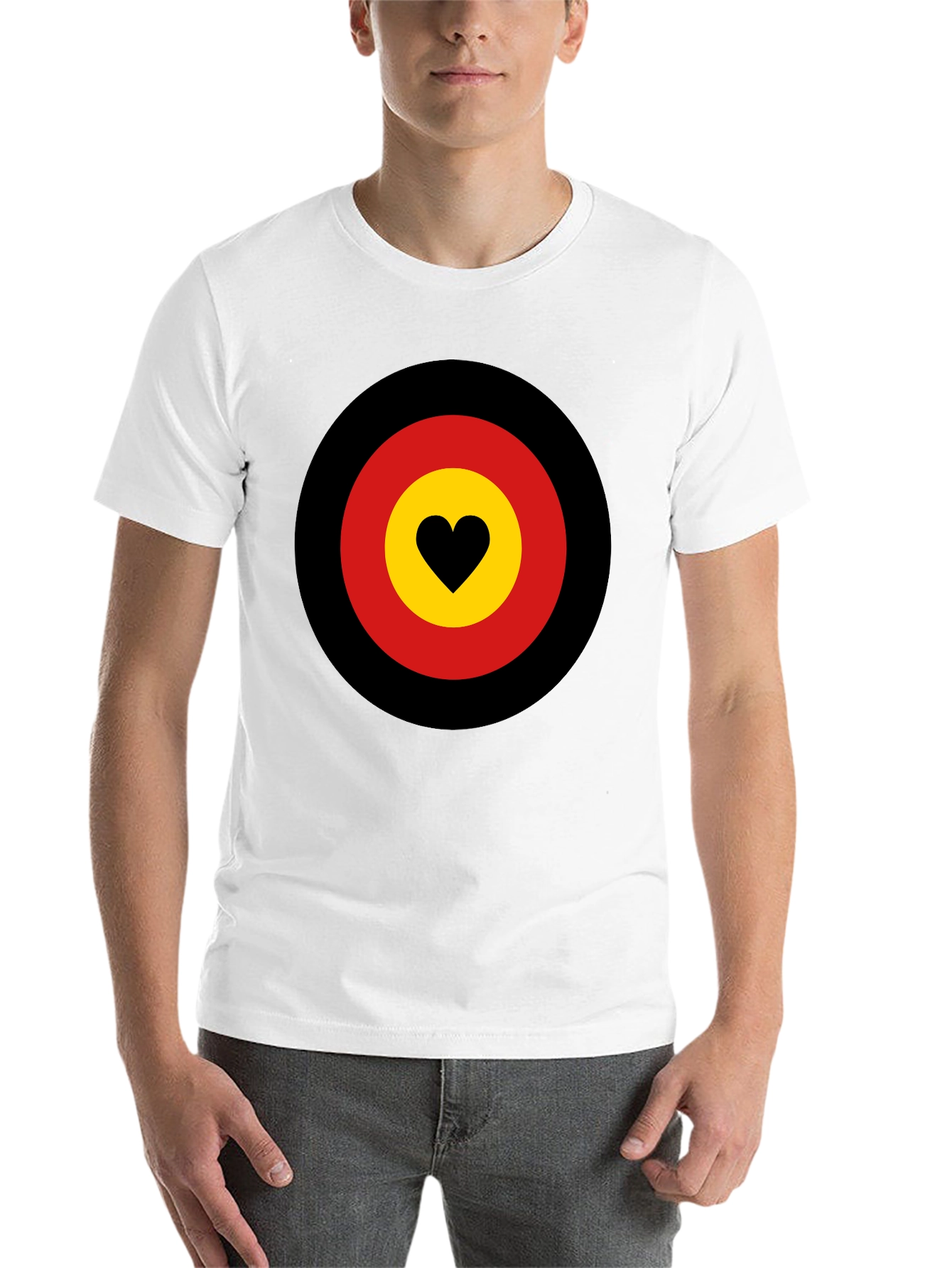 Black Heart Target Graphic Tee - Black view 14