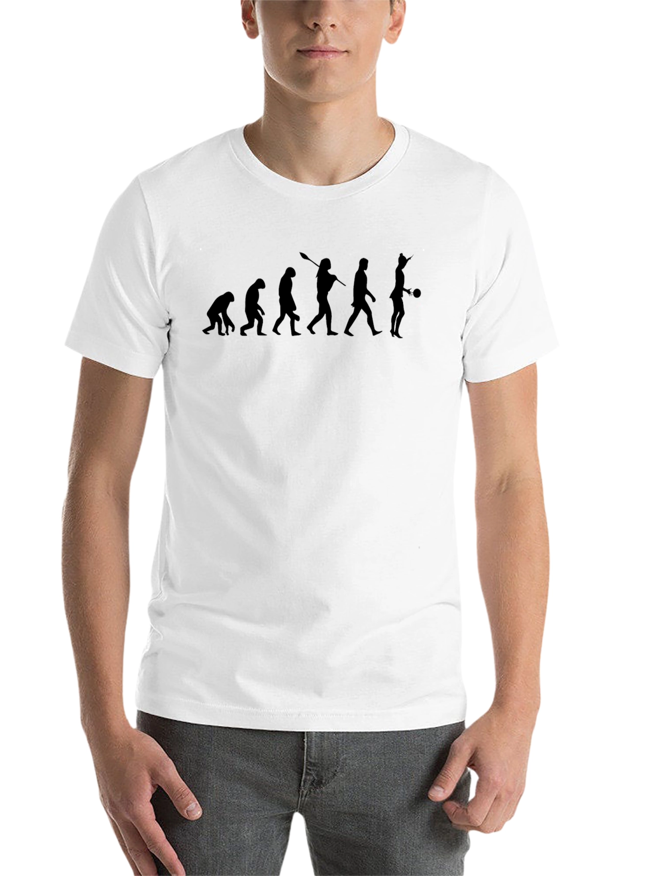 Black Evolution of Bowling Black T-Shirt view 14